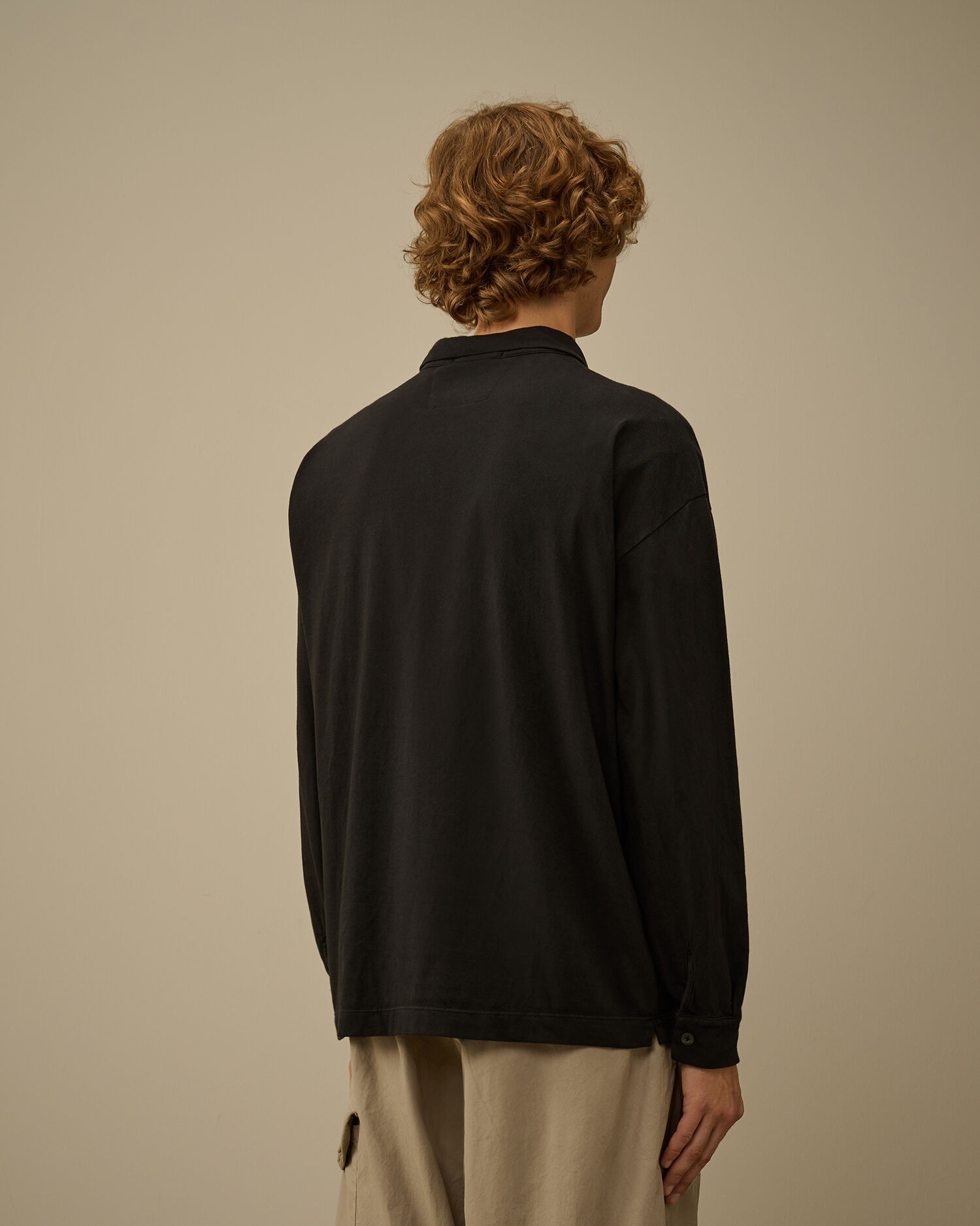 20/1 Jersey Long Sleeve Boxy Polo - 4