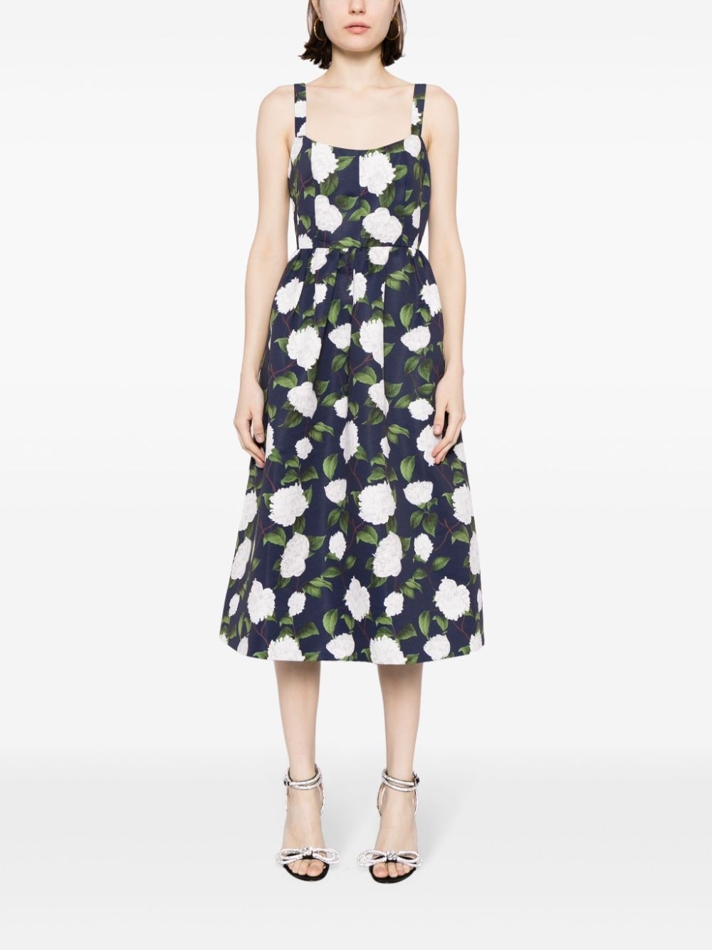 Olena floral-print midi dress - 2