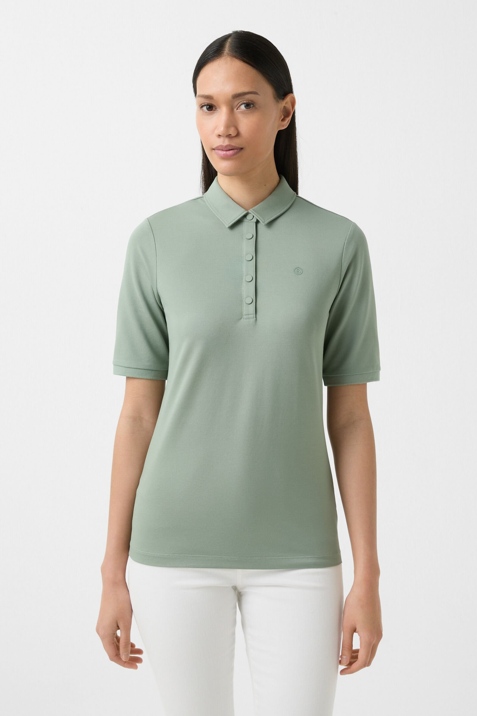 Tammy polo shirt in Eucalyptus - 2