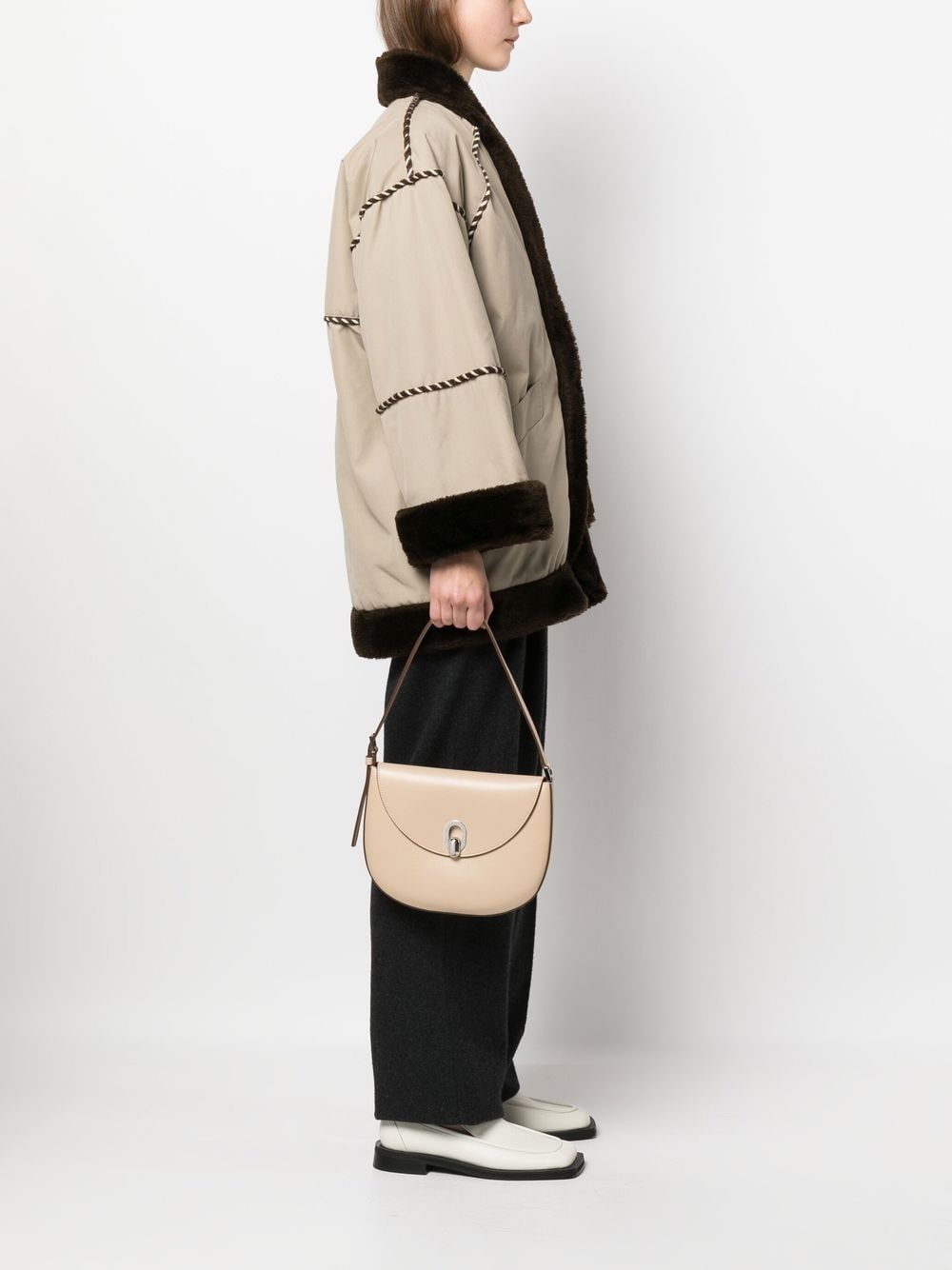 Tondo leather shoulder bag - 2