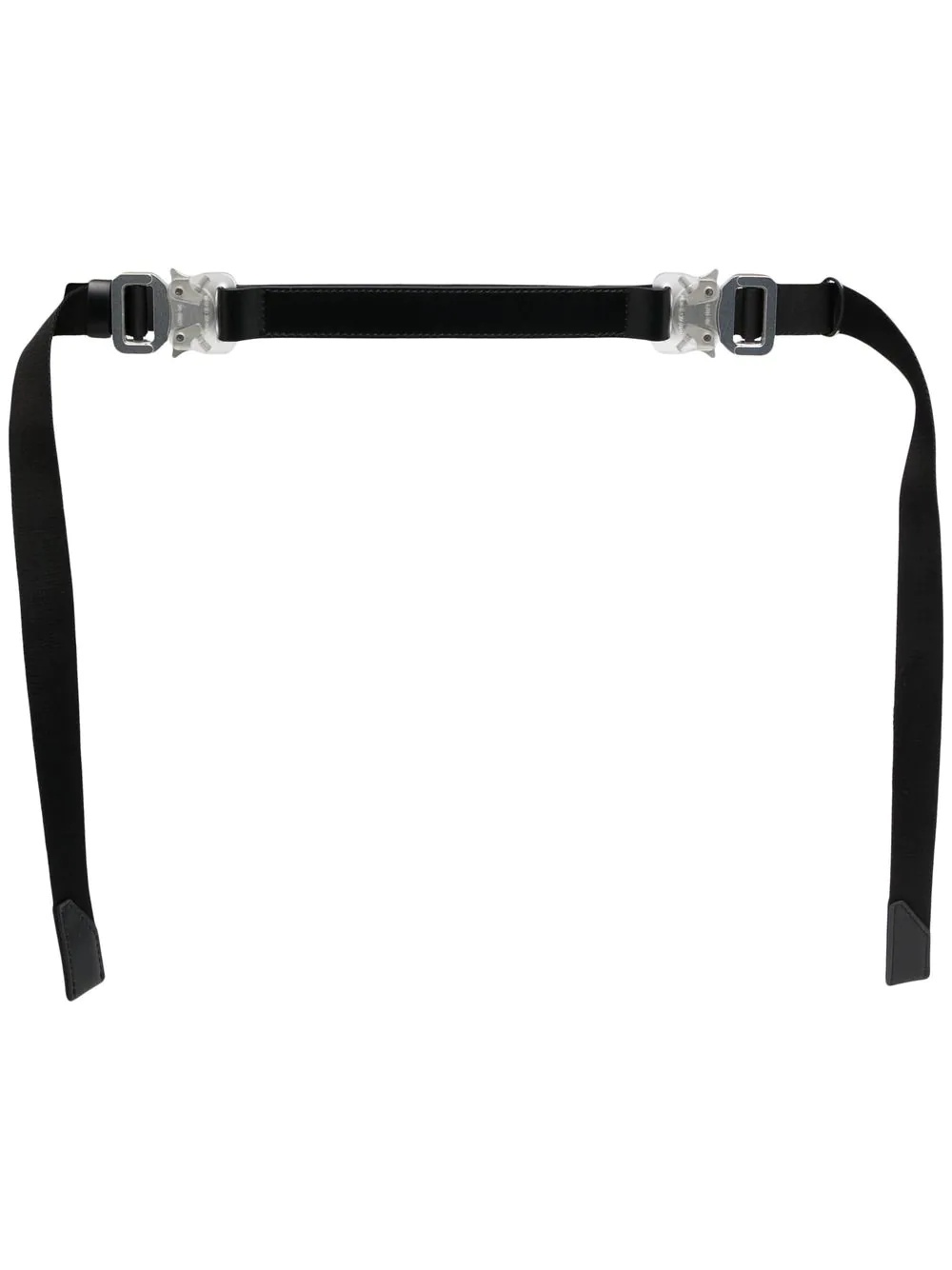 buckle-fastening leather belt - 1