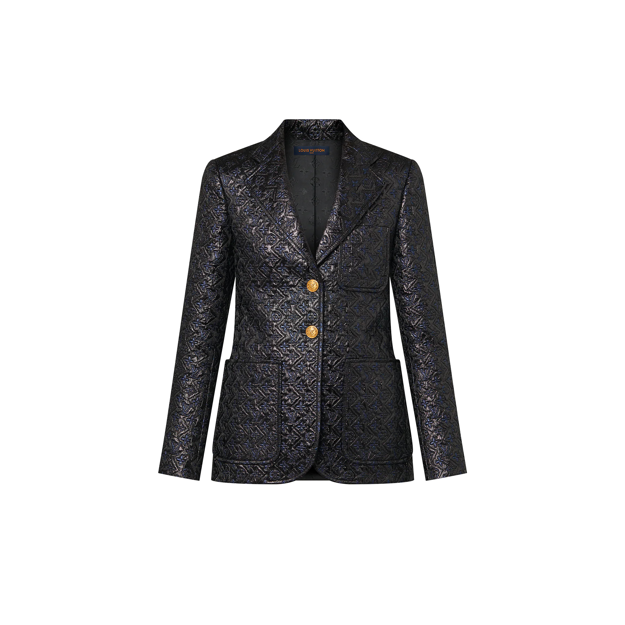 Lurex Monogram Preppy Blazer - 1
