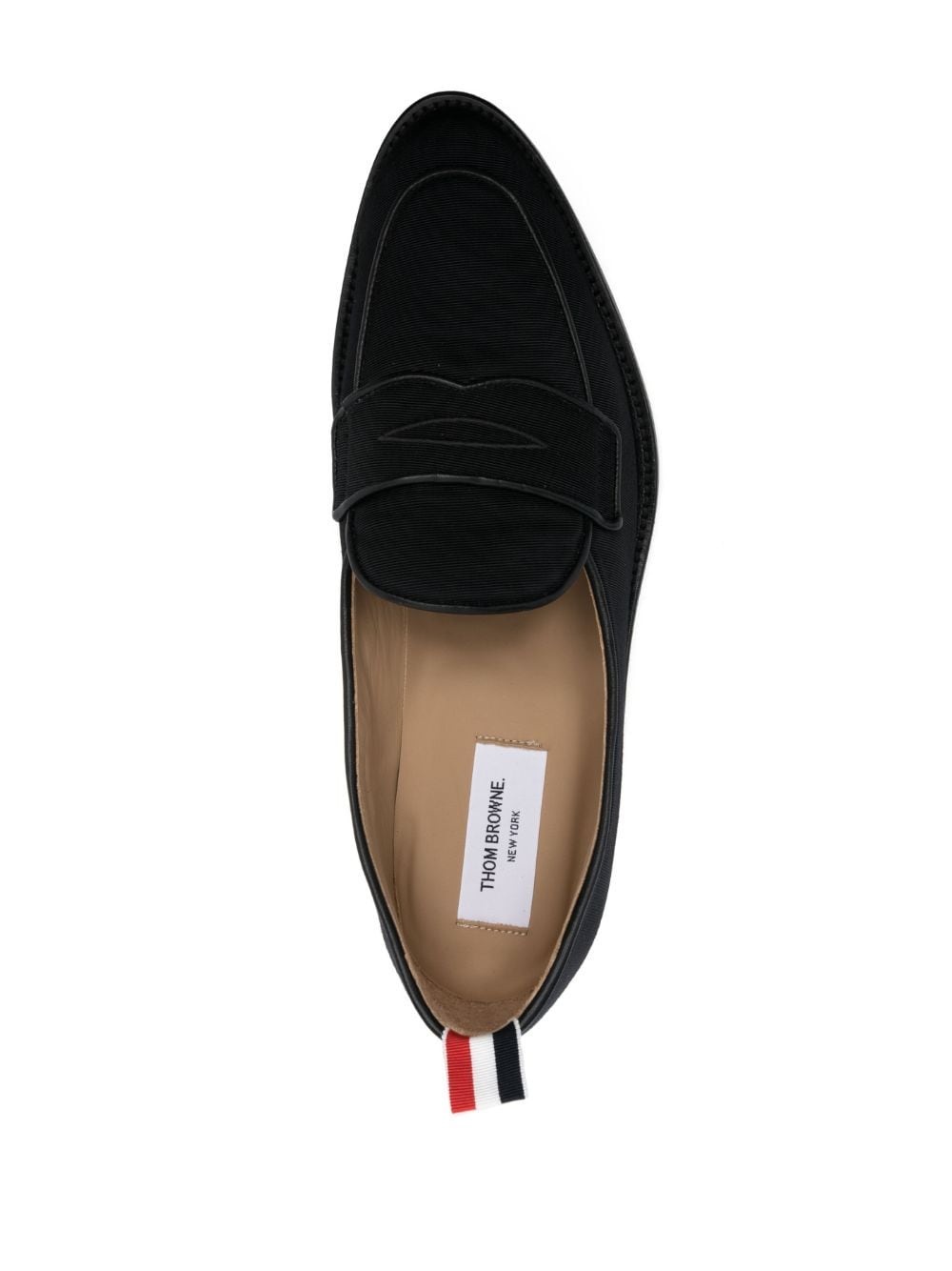 VARSITY PENNY LOAFER W/ FLEXIBLE LEATHER SOLE IN GROSGRAIN FABRIC - 4