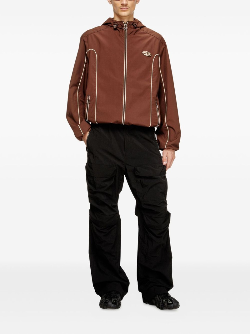 Diesel piped hooded jacket outlook