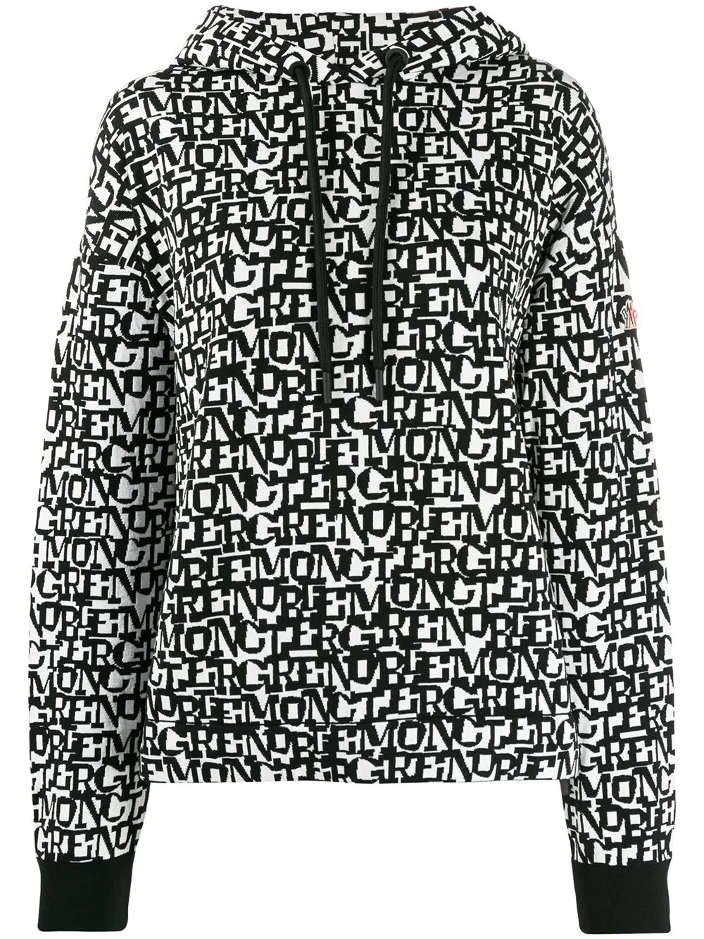 graphic print hoodie - 1