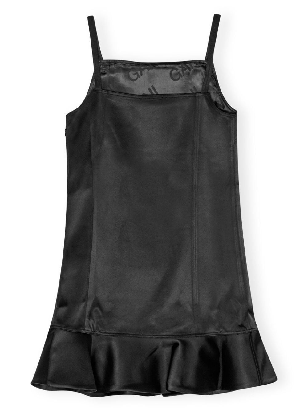duchesse-satin mini dress - 5