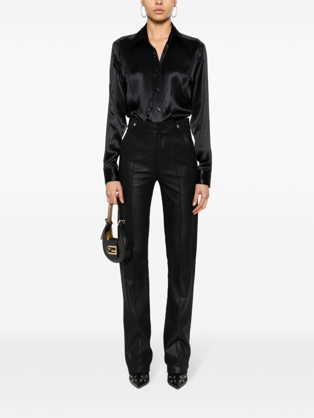 satin silk shirt - 2