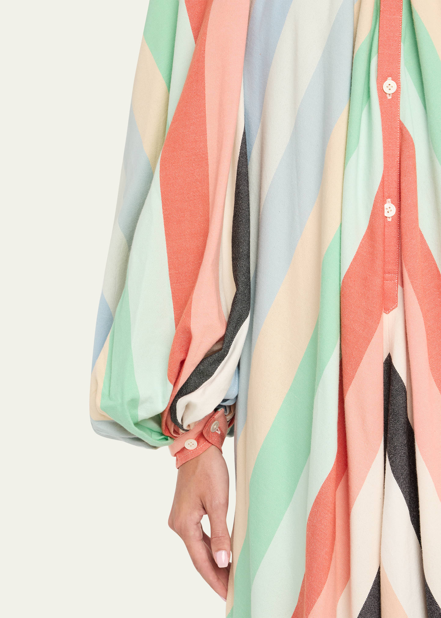 The Touareg Dress with Balloon Sleeves - 5