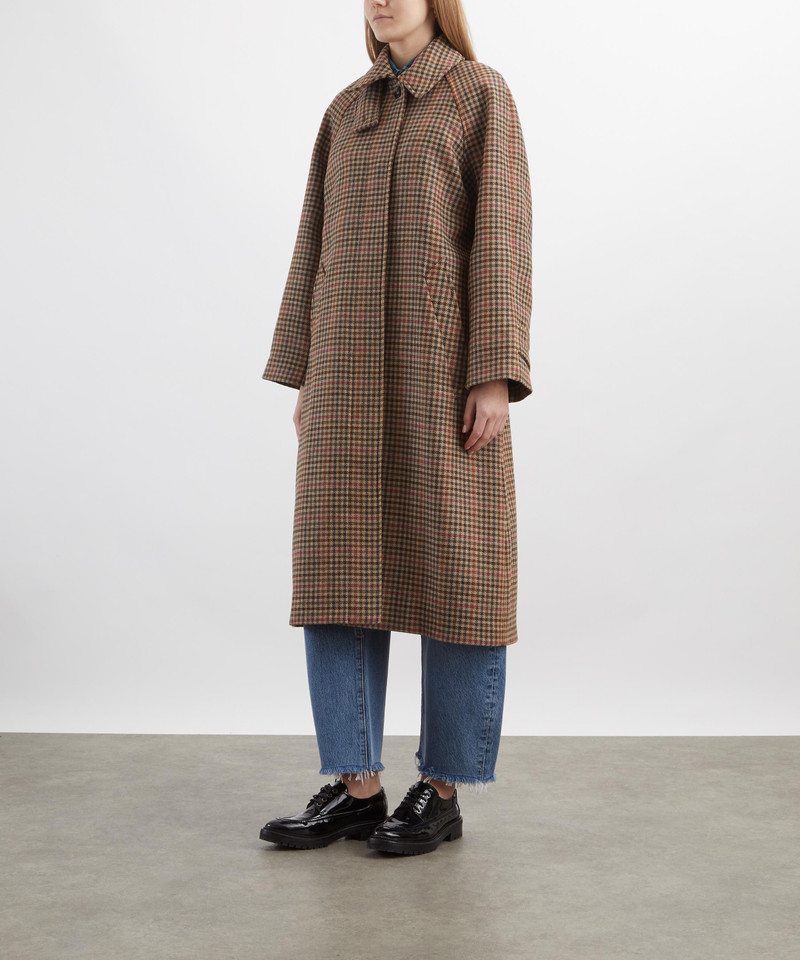 A.P.C. Tartan Raglan Sleeve Coat outlook