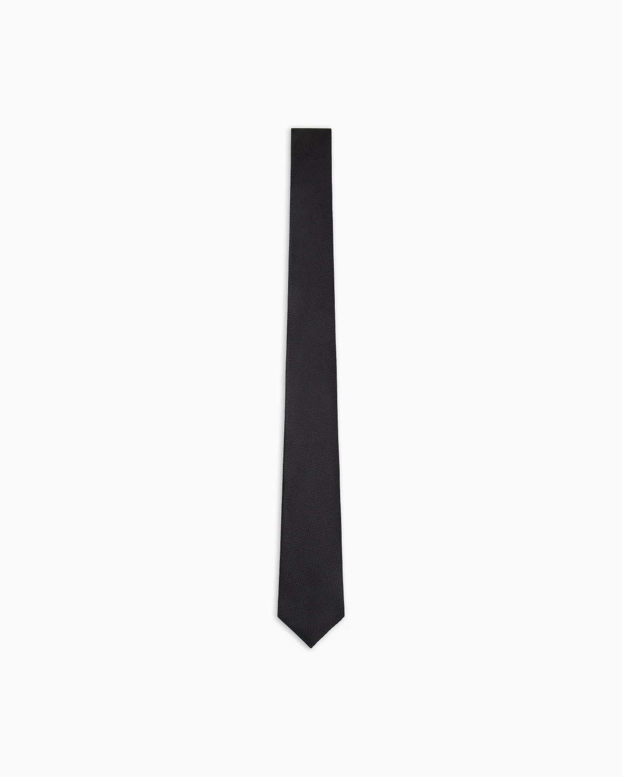 CHEVRON JACQUARD PURE SILK TIE - 1