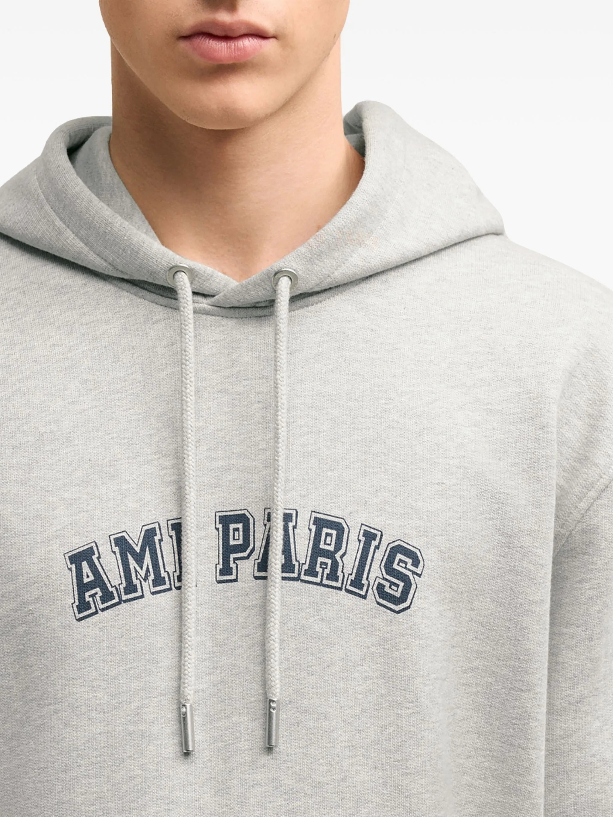 Ami Paris Logo-print Cotton Hoodie - 4