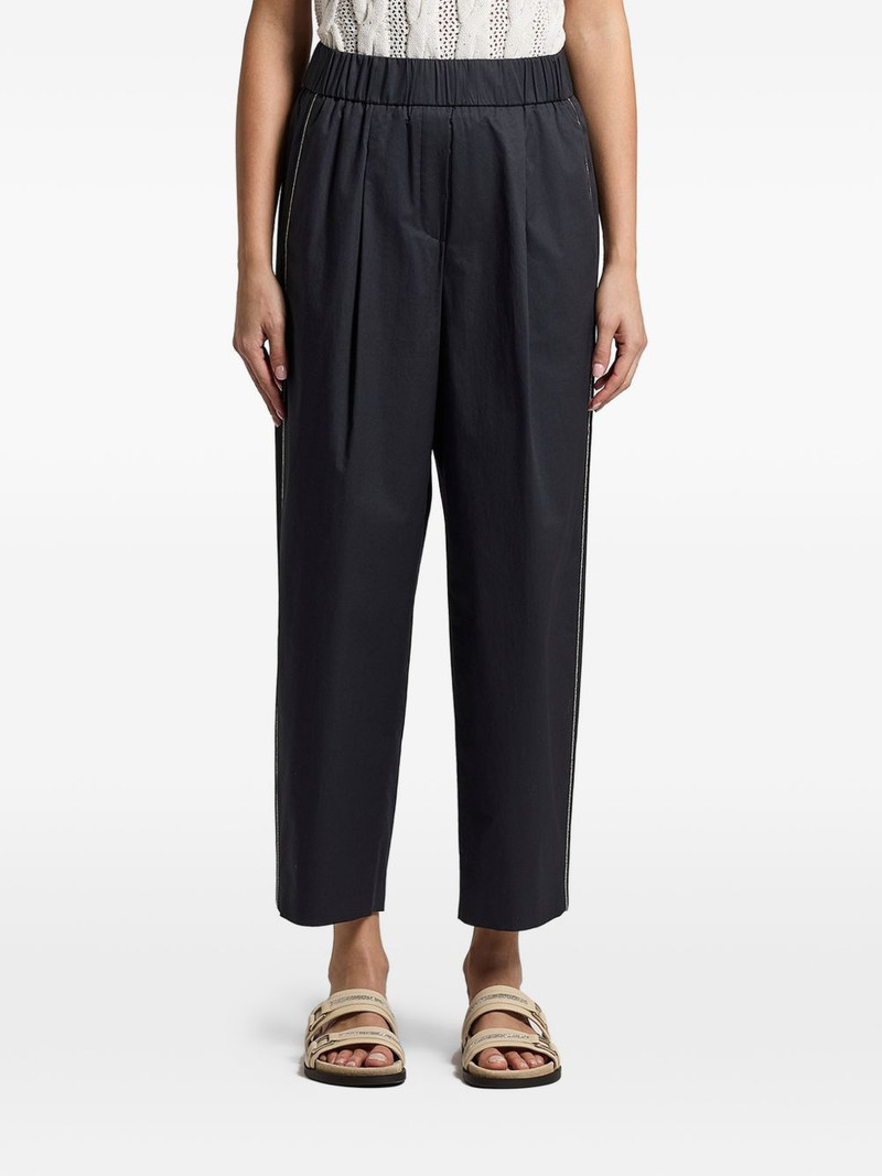 elasticated-waist trousers 1