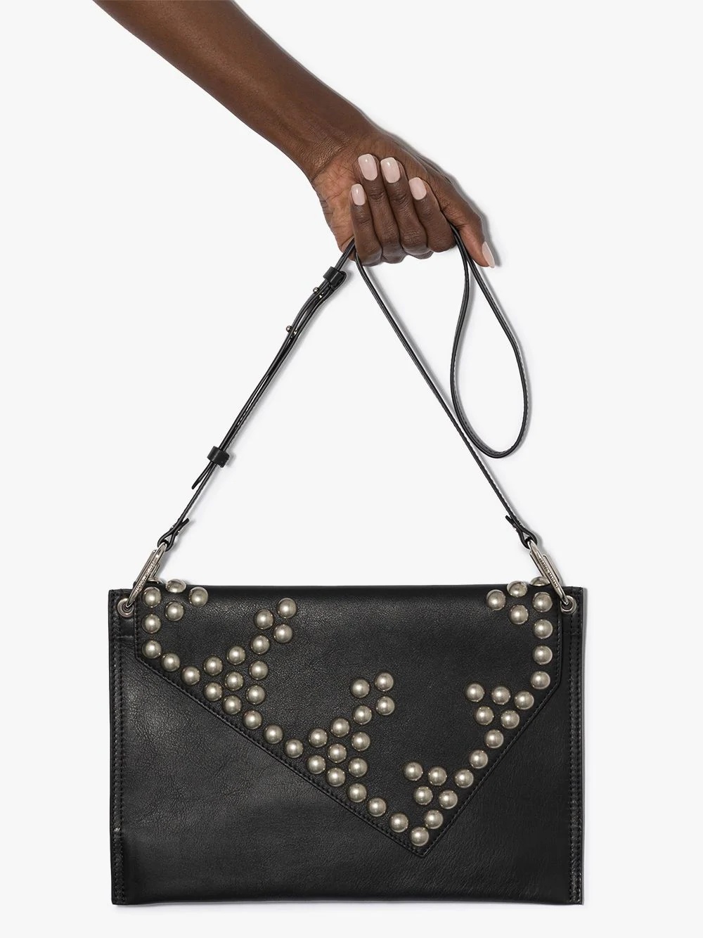 Tryne studded leather shoulder bag - 4