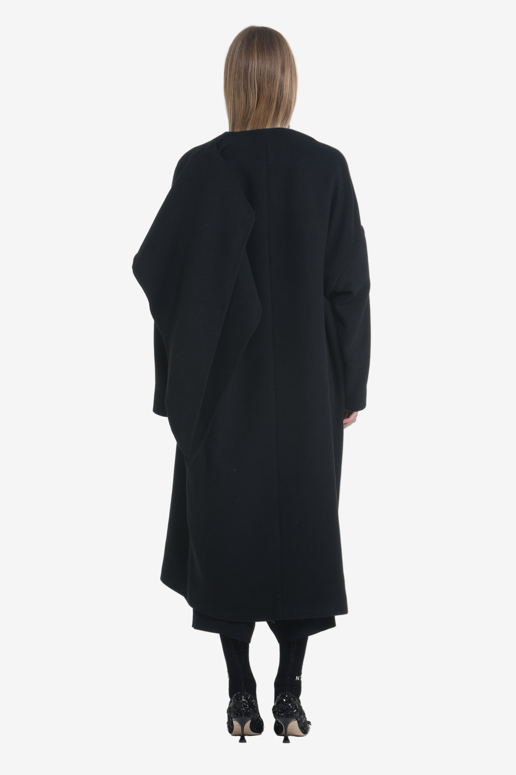 OVERSIZED LONG COAT WITH SHAWL - 2