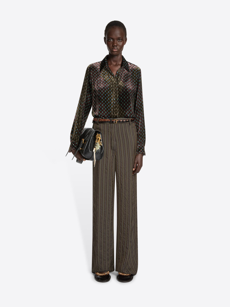 Dries Van Noten PRINTED VELVET SHIRT outlook