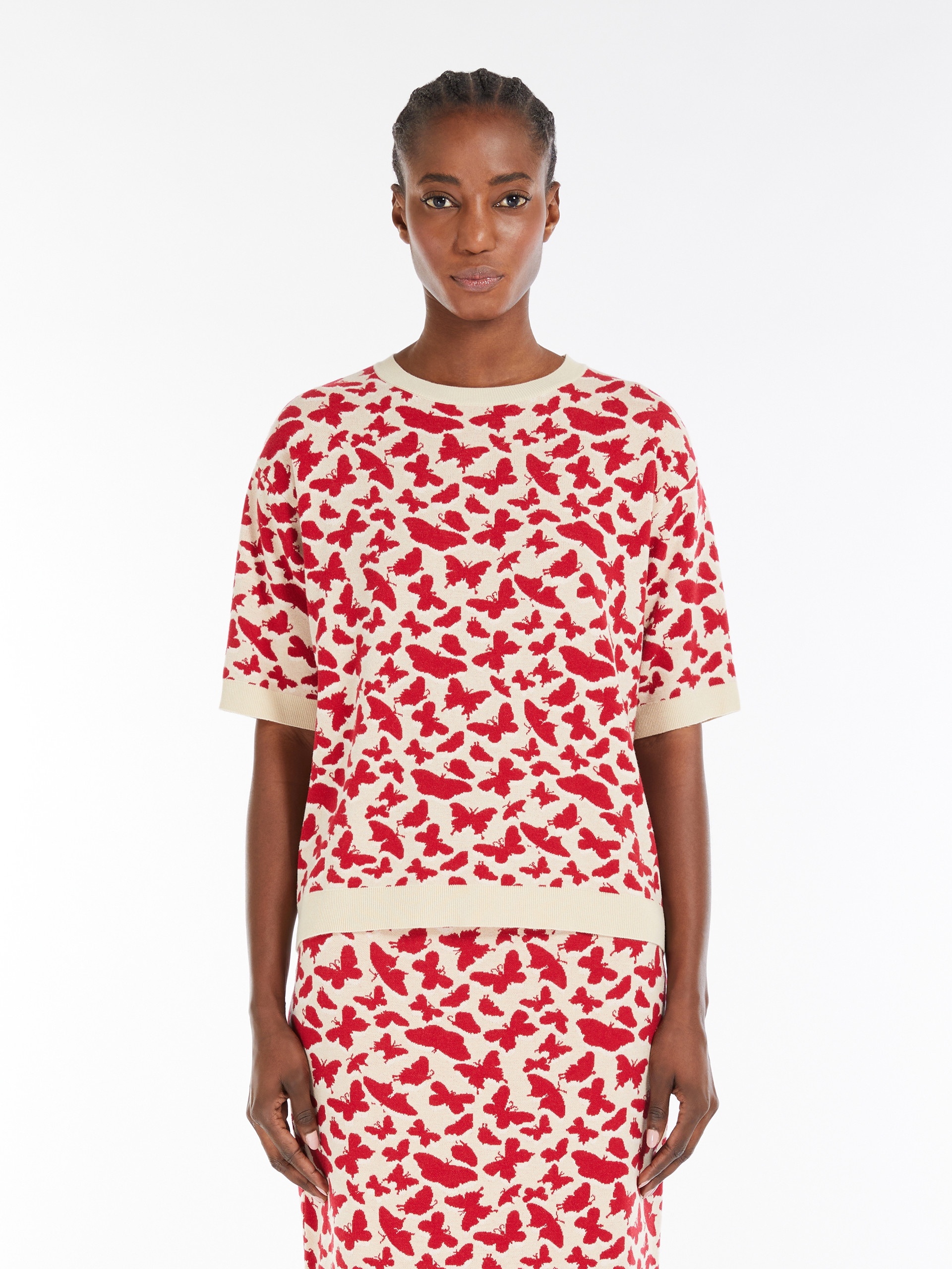 ZUFOLO Jacquard viscose knit T-shirt - 3