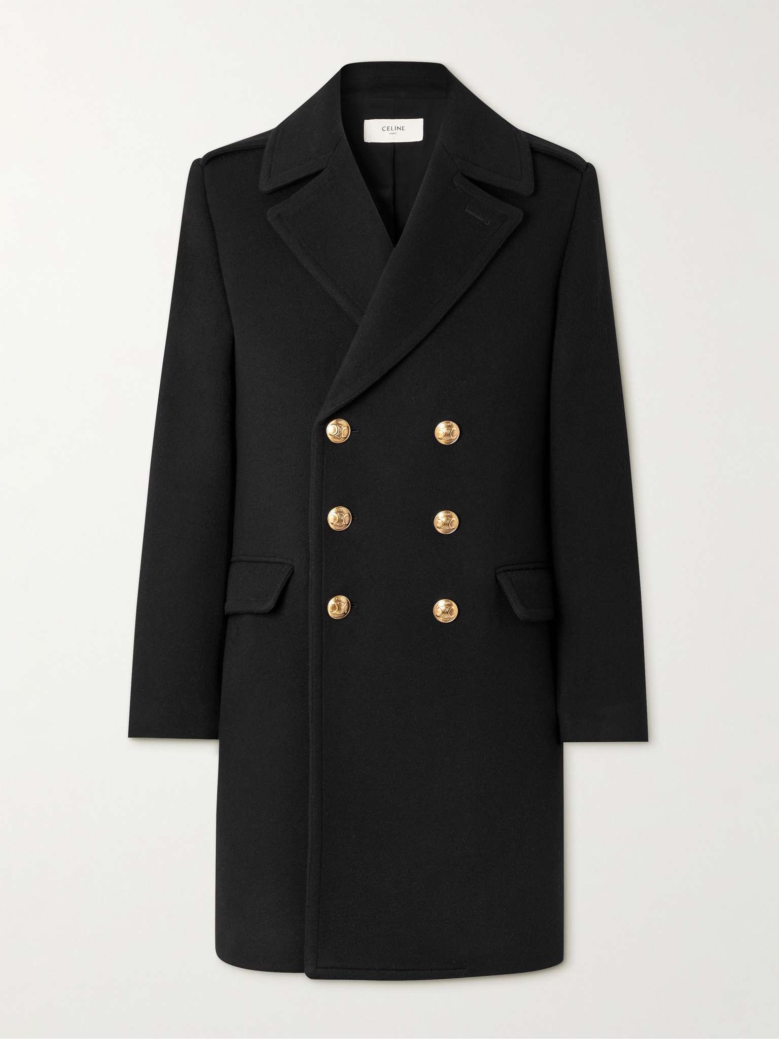 Manathan Double-Breasted Wool and Cashmere-Blend Coat - 1