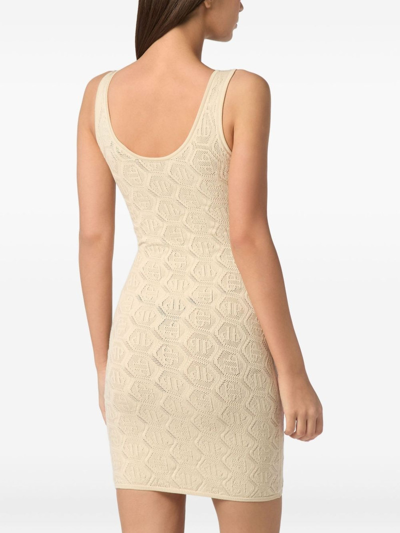 PHILIPP PLEIN monogram mini dress outlook