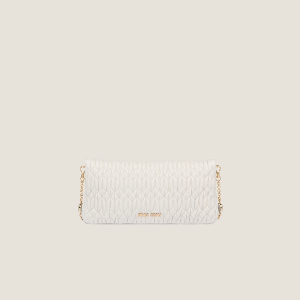 Miu Miu Iconic Crystal Cloqué Nappa leather bag - 3