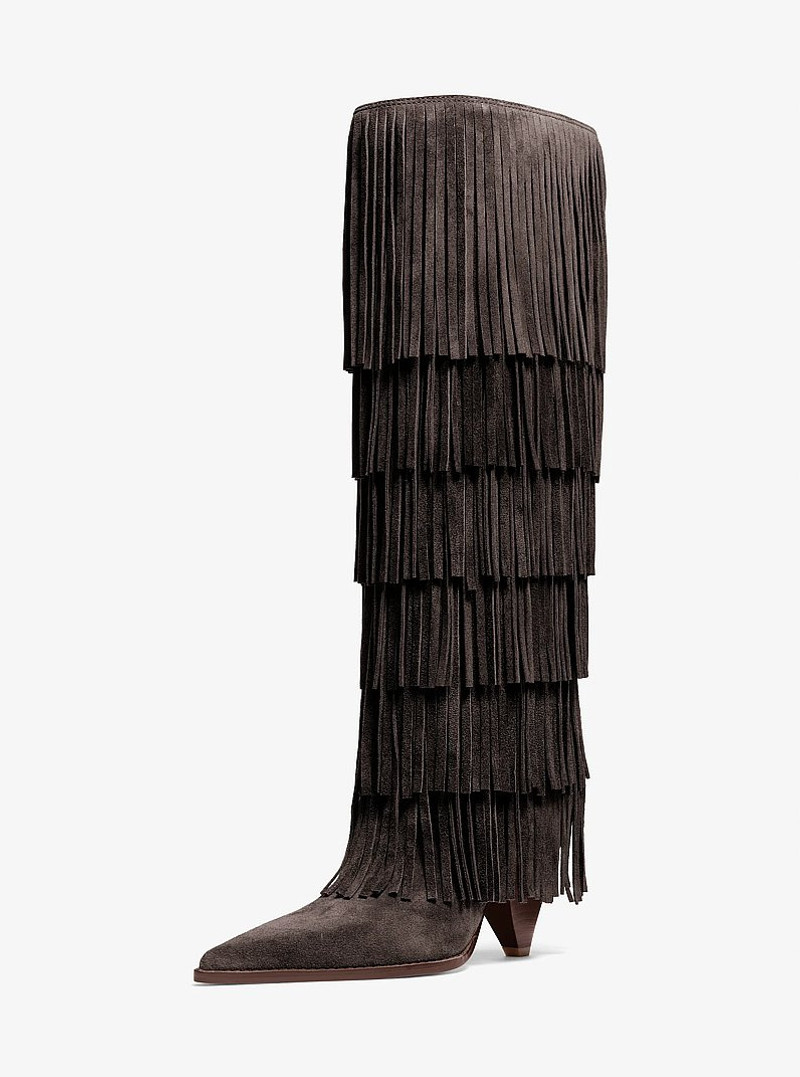 Jayla Fringed Suede Tall Boot 4