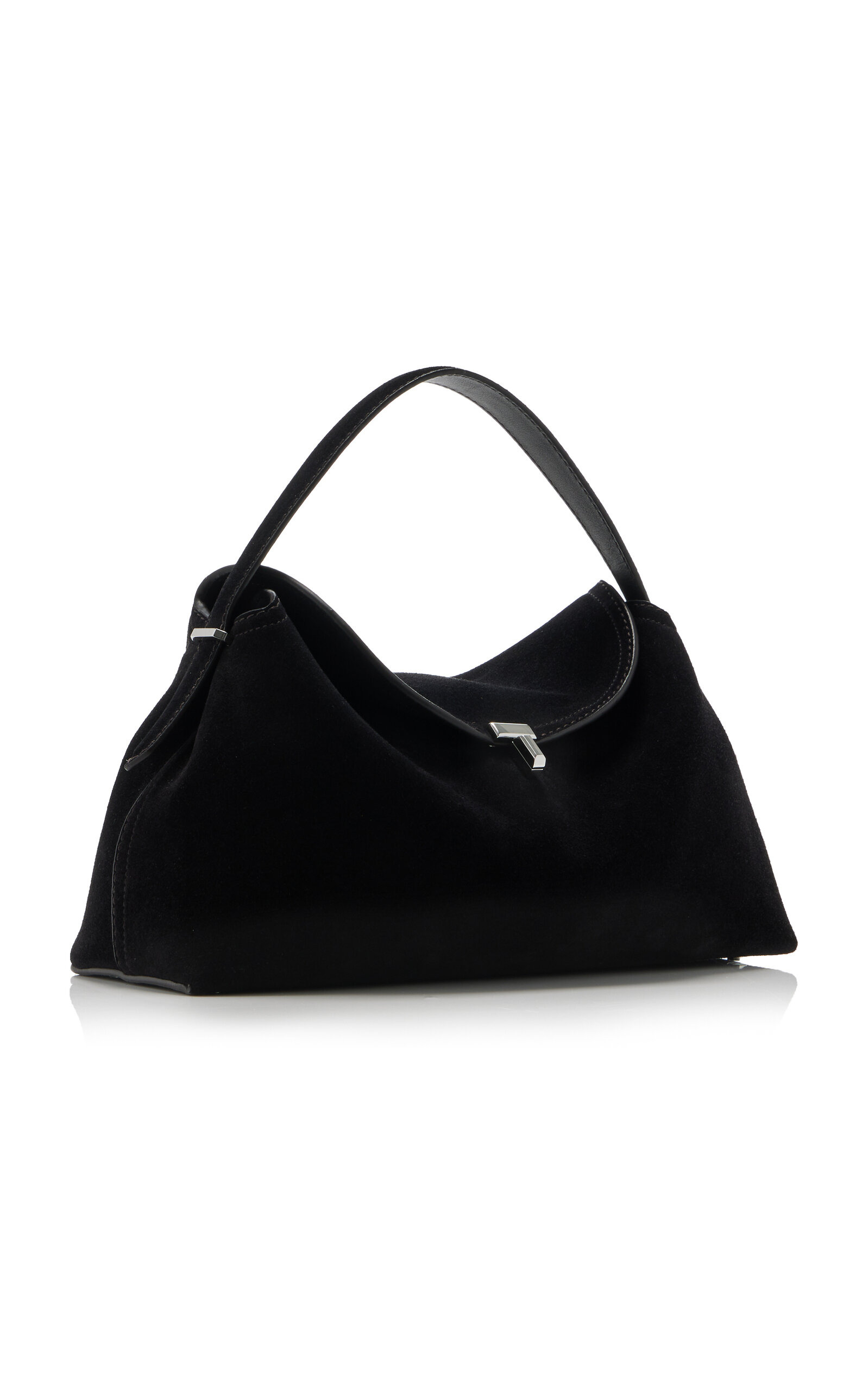T-Lock Suede Top Handle Bag black - 4