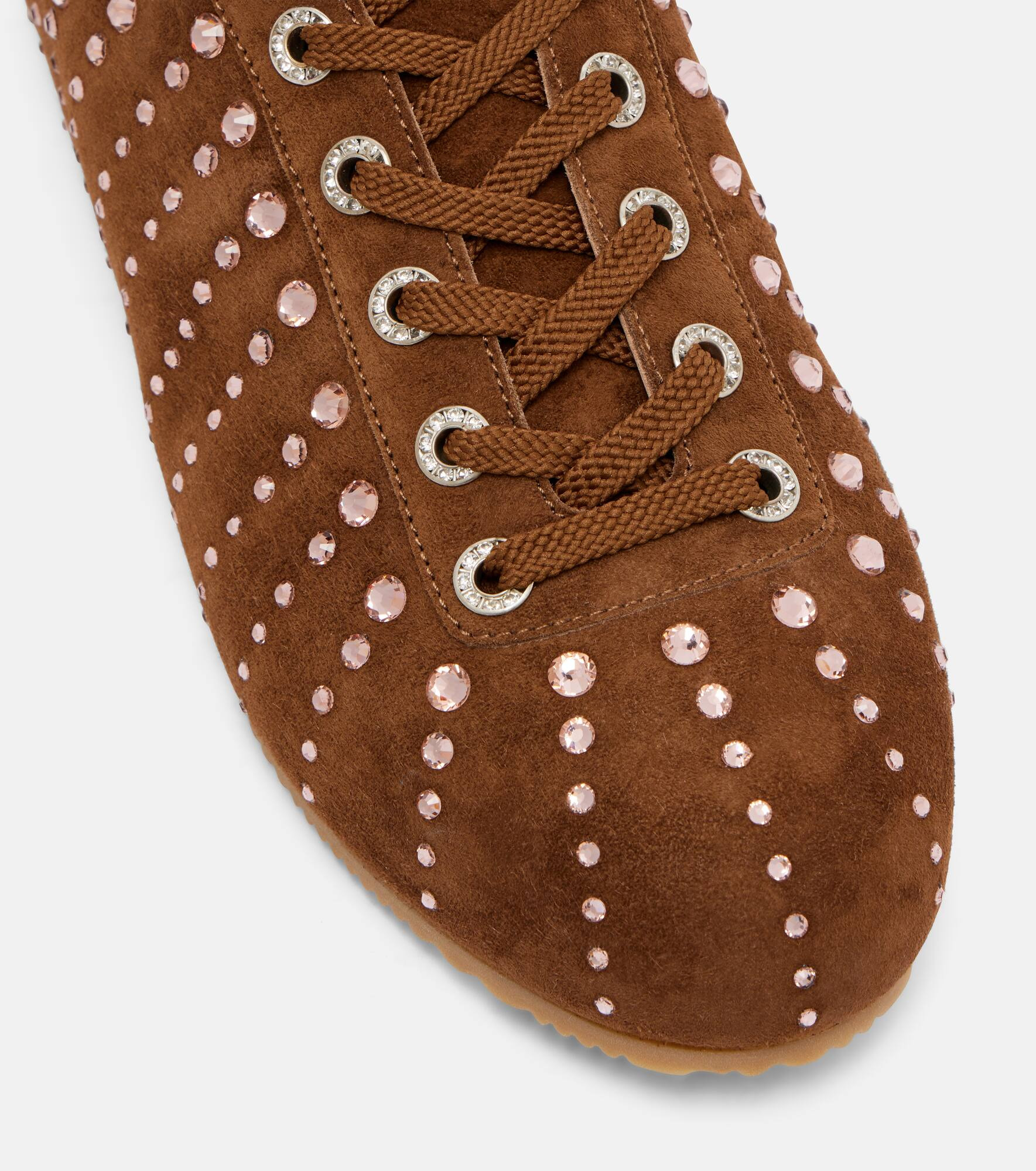 Ballet Runner embellished suede sneakers - 5