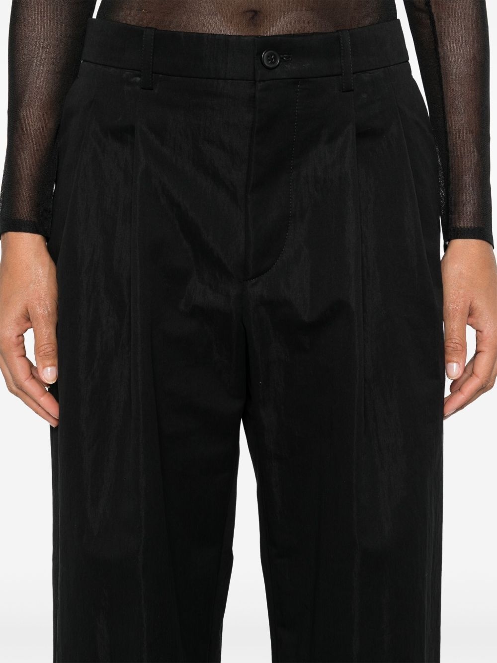 wide-leg tailored trousers - 5