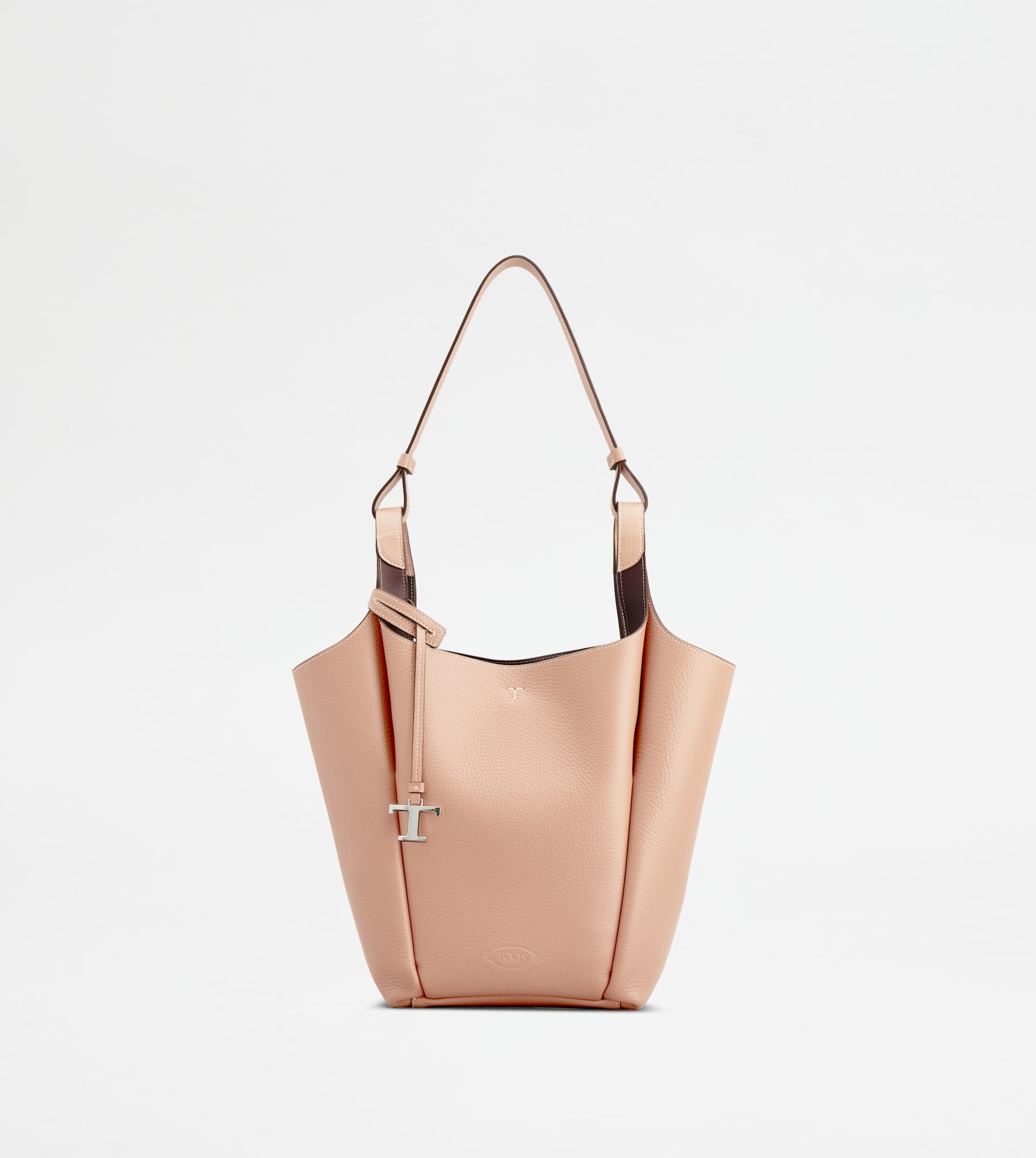 BUCKET BAG IN LEATHER SMALL - PINK - 1