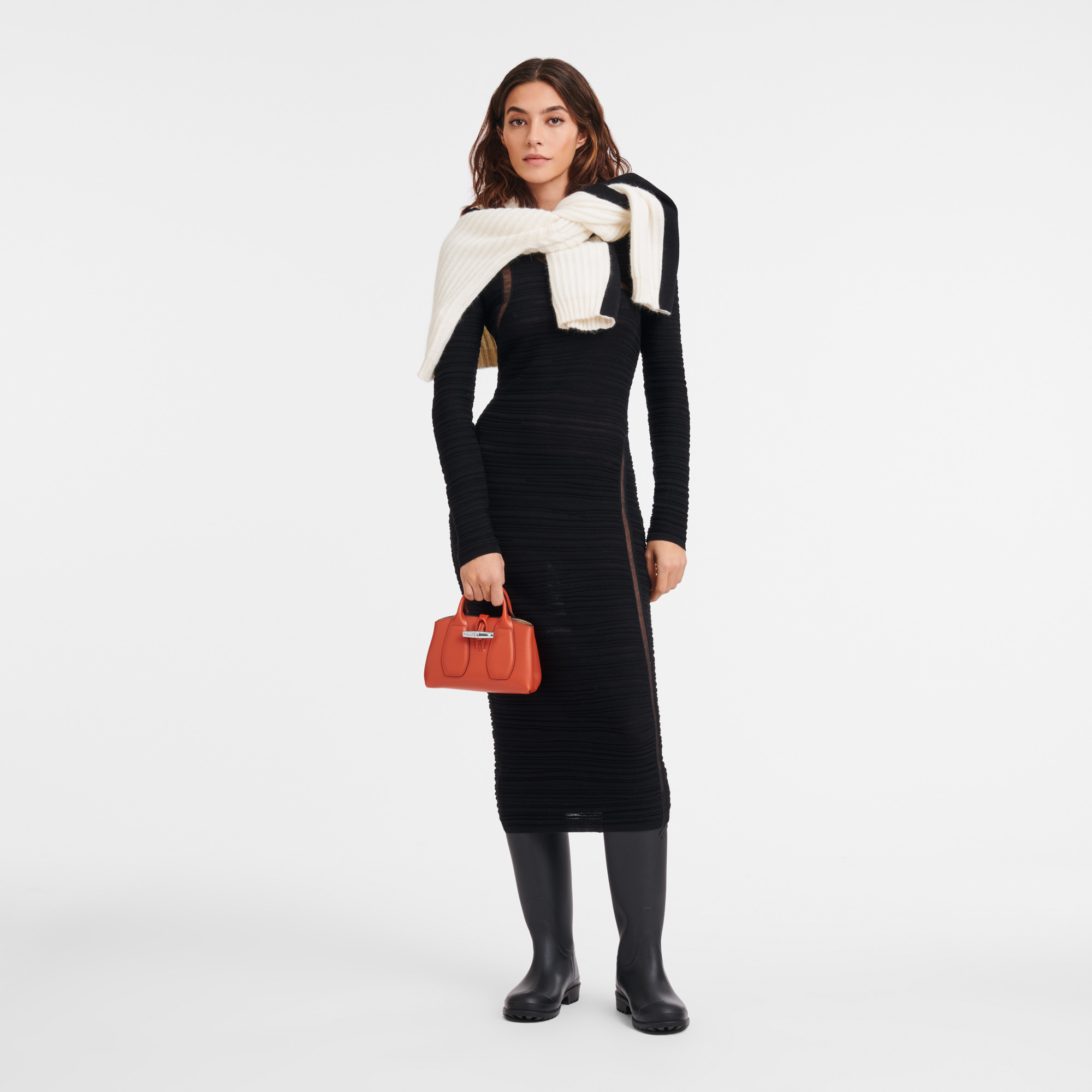 Le Roseau XS Handbag Paprika - Leather - 2