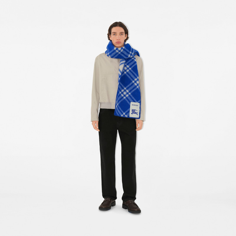 Check Wool Scarf 5
