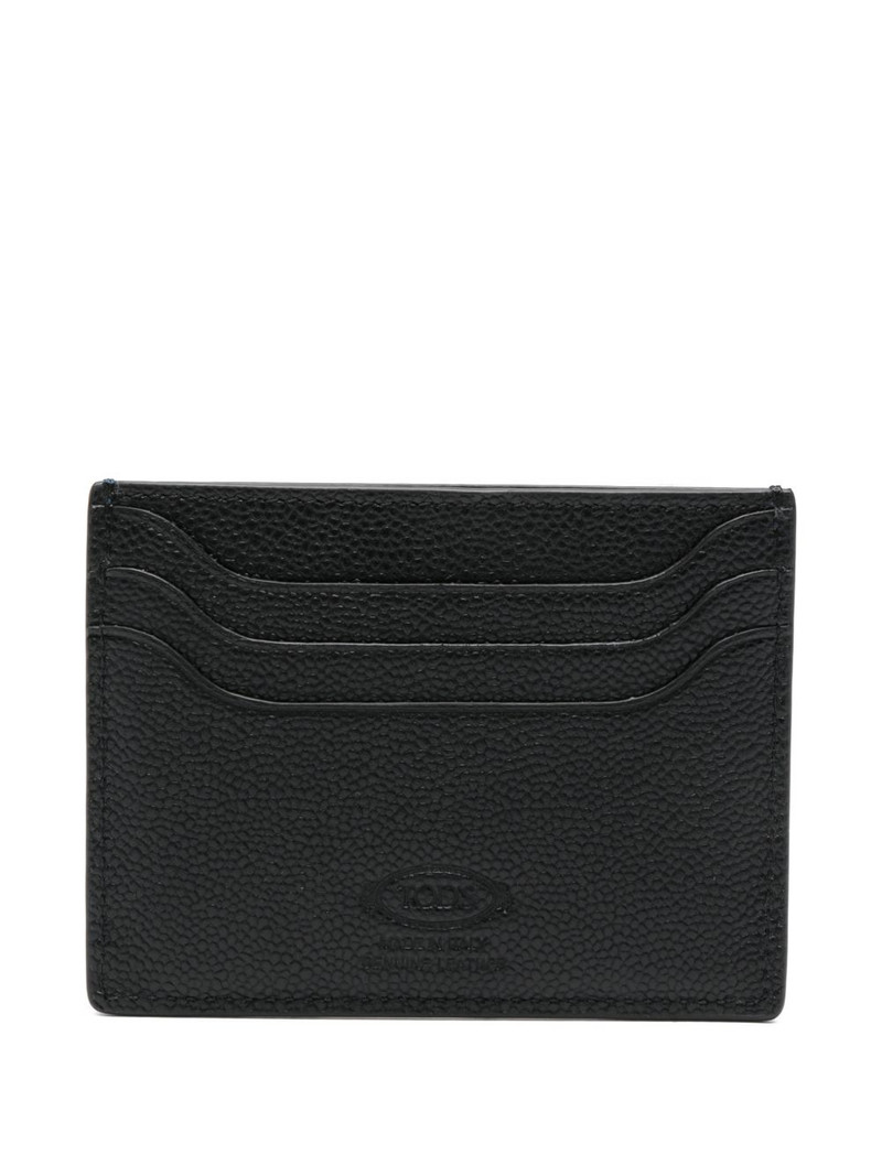Tod's logo-plaque card holder outlook