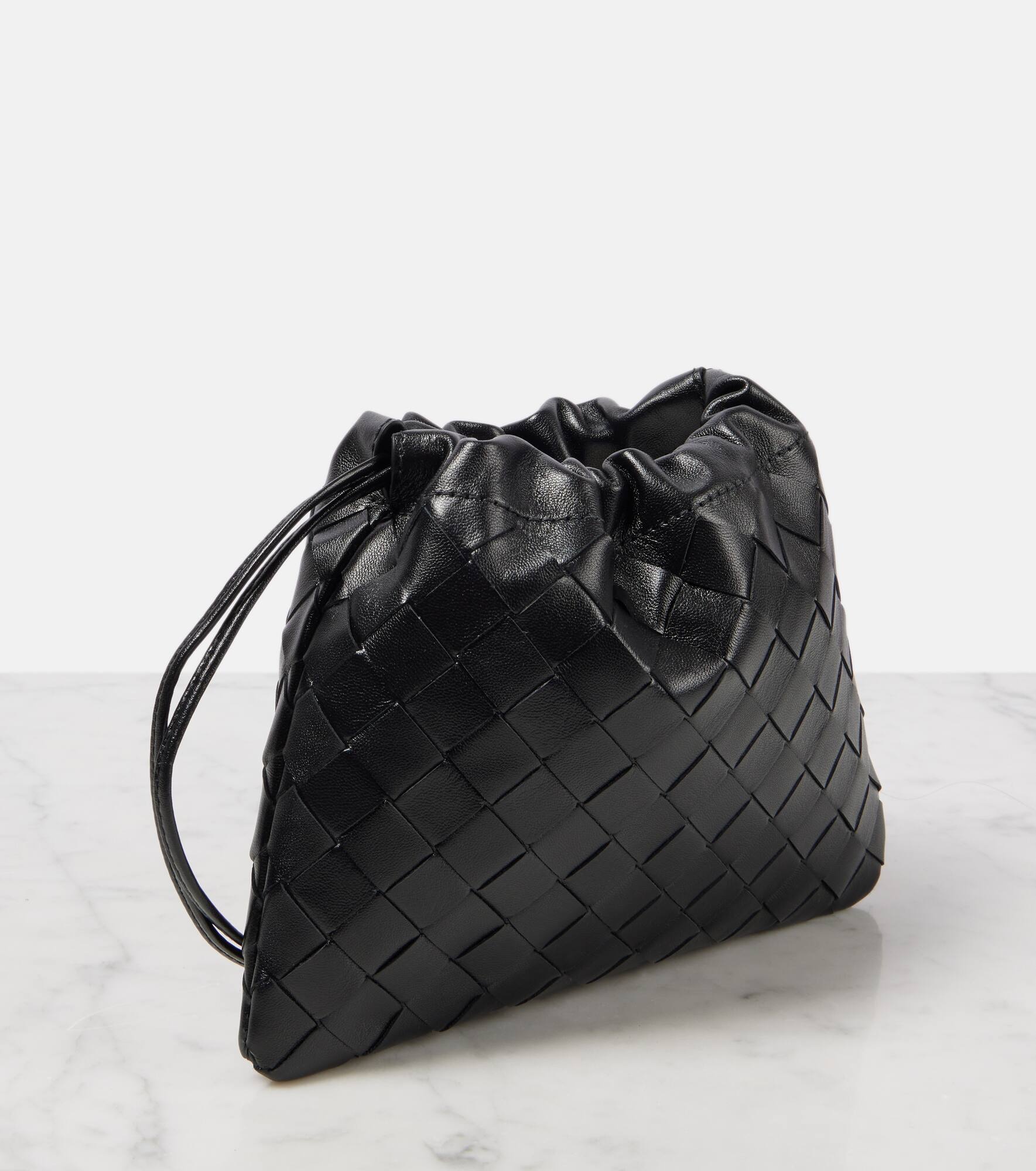Small Intrecciato leather pouch - 4