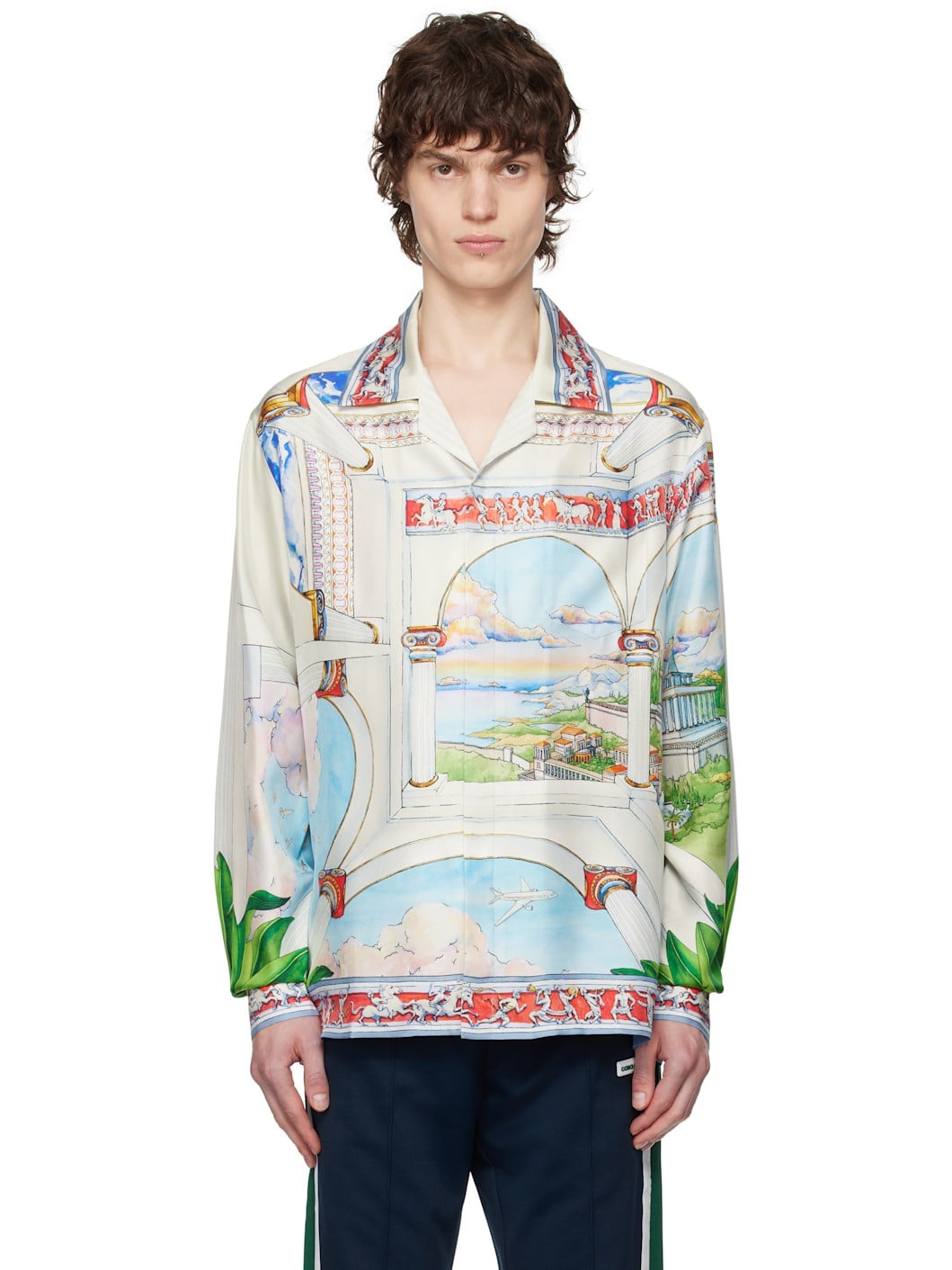 Multicolor 'Le Passage' Silk Shirt - 1