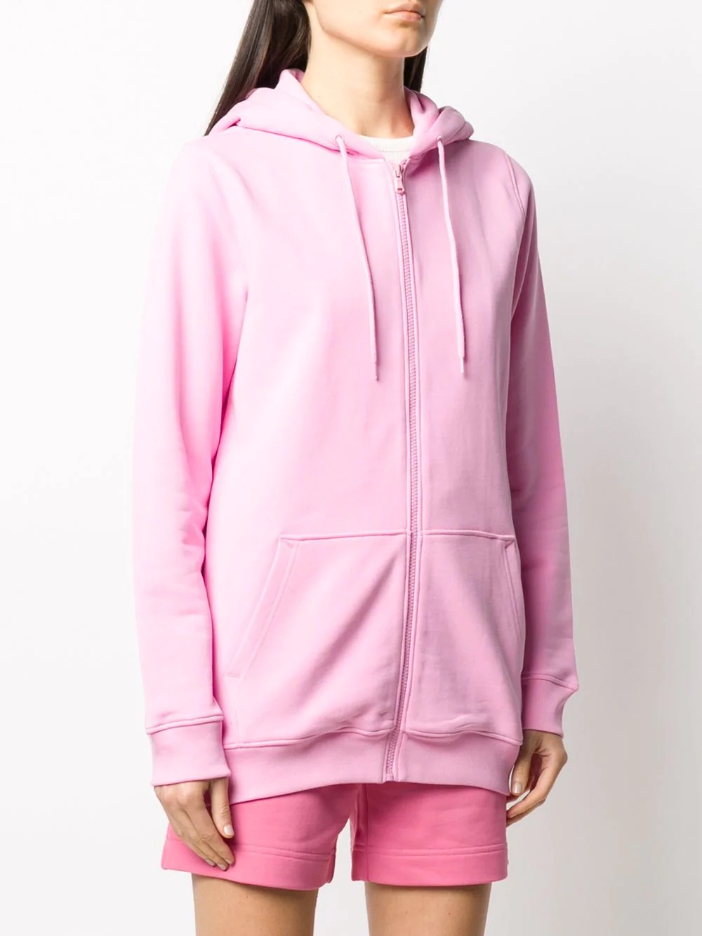 cotton zip-up hoodie - 3