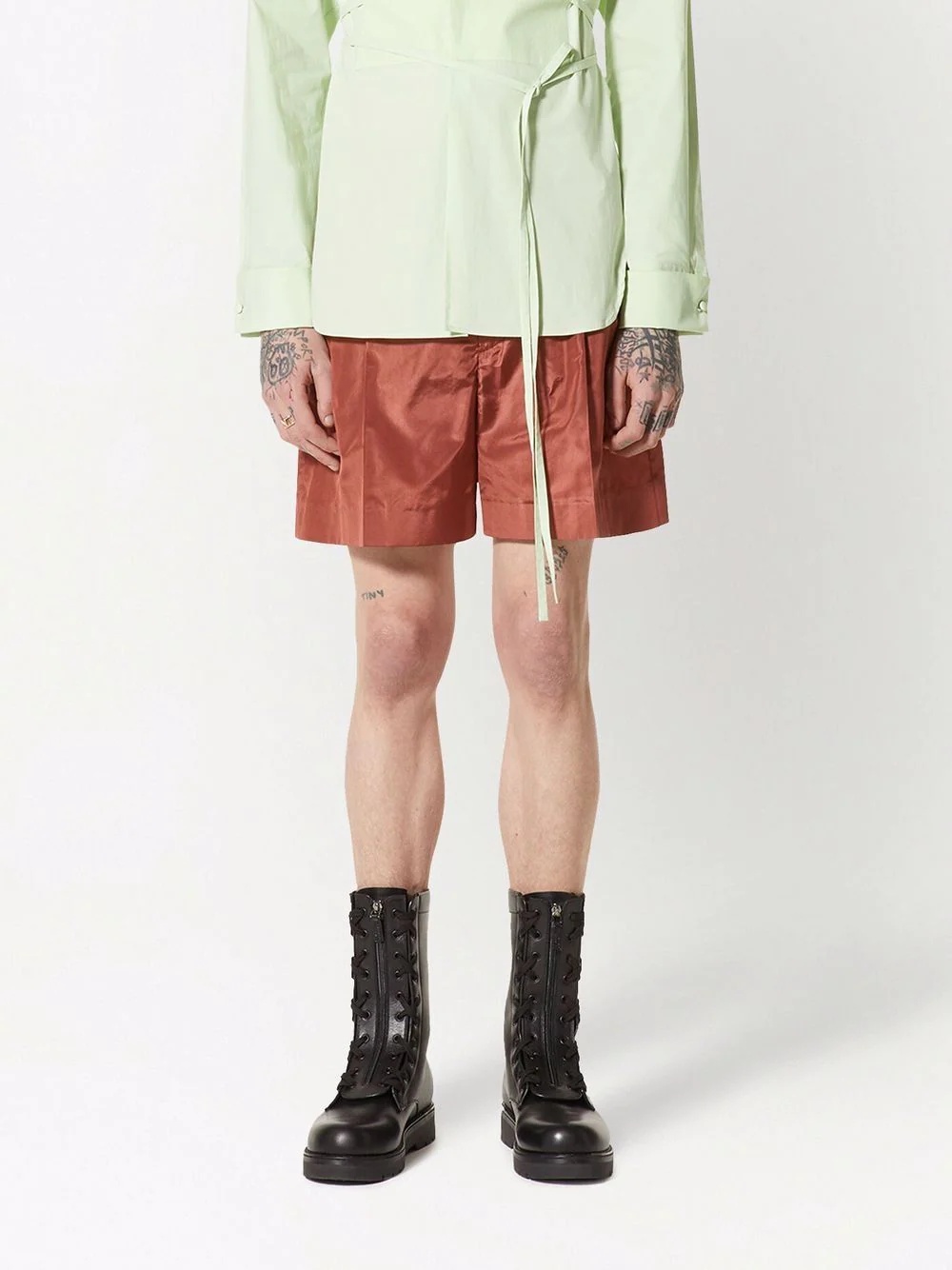 pressed-crease tailored shorts - 3