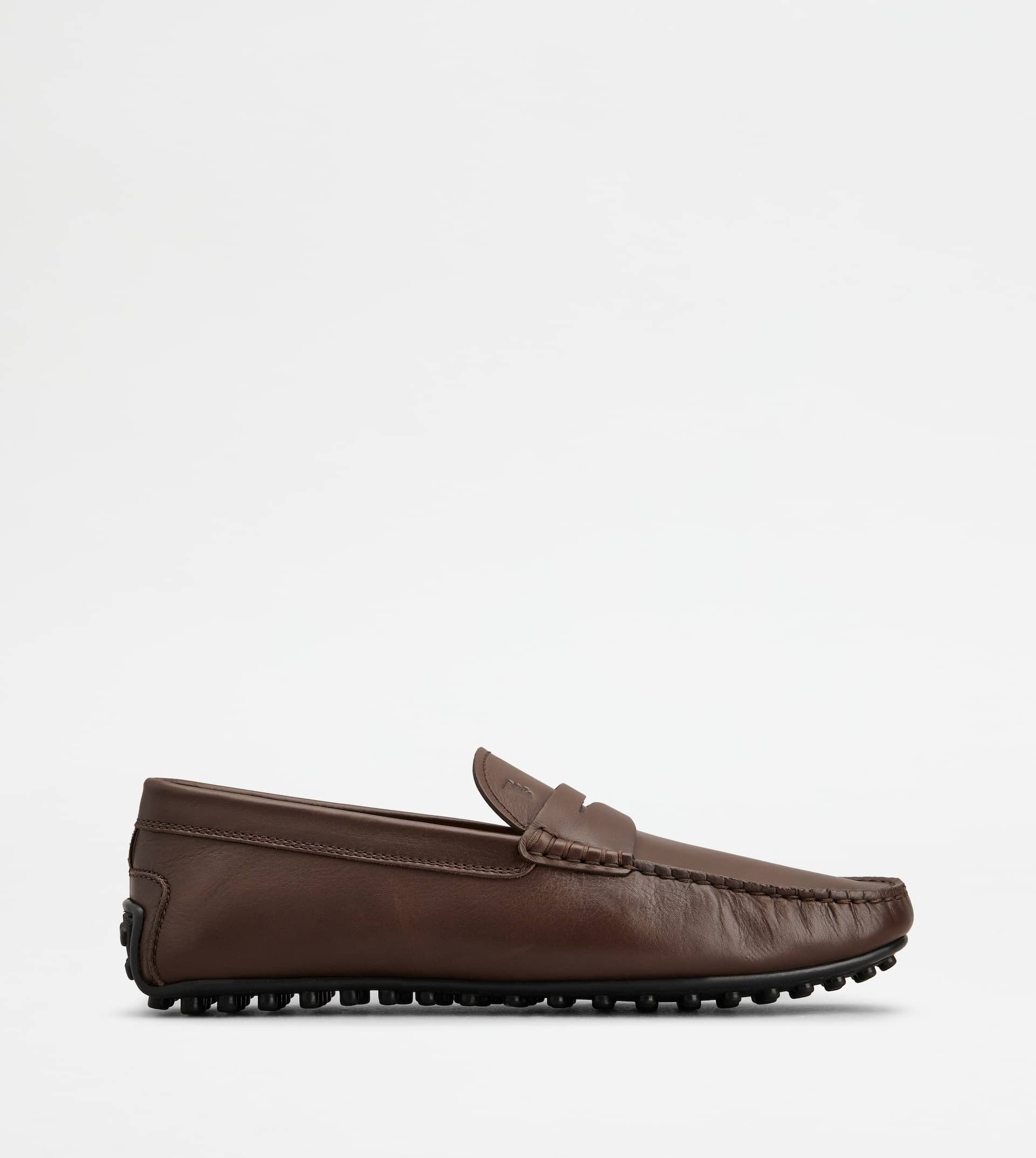 CITY GOMMINO DRIVING SHOES IN LEATHER - BROWN - 1