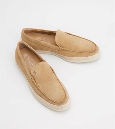 Tod's SLIP-ONS IN SUEDE - BEIGE outlook