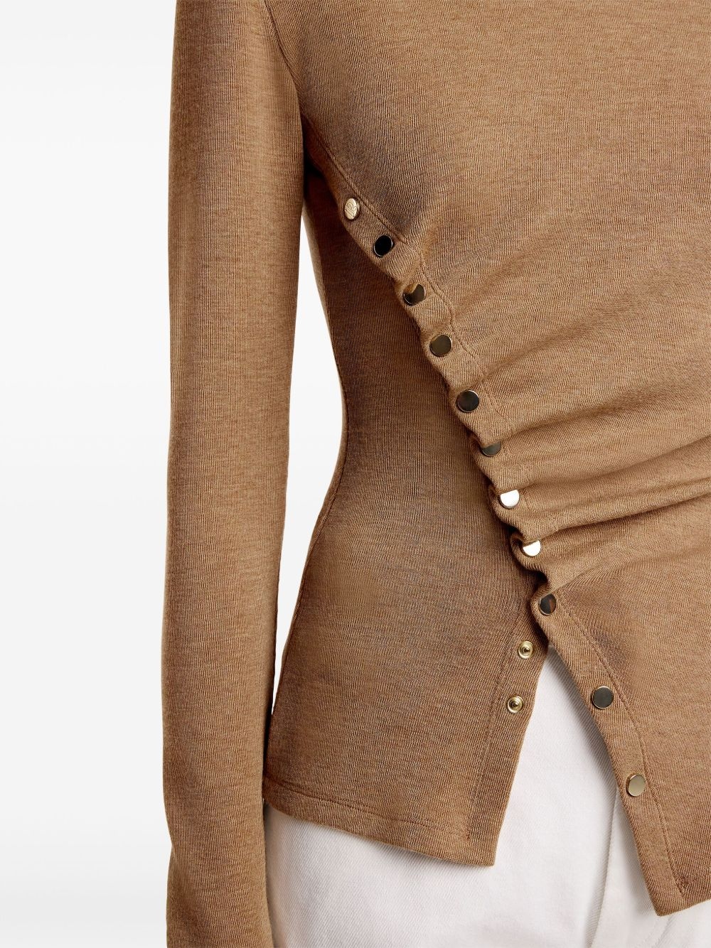 Temporary draped-detail knitted top - 6