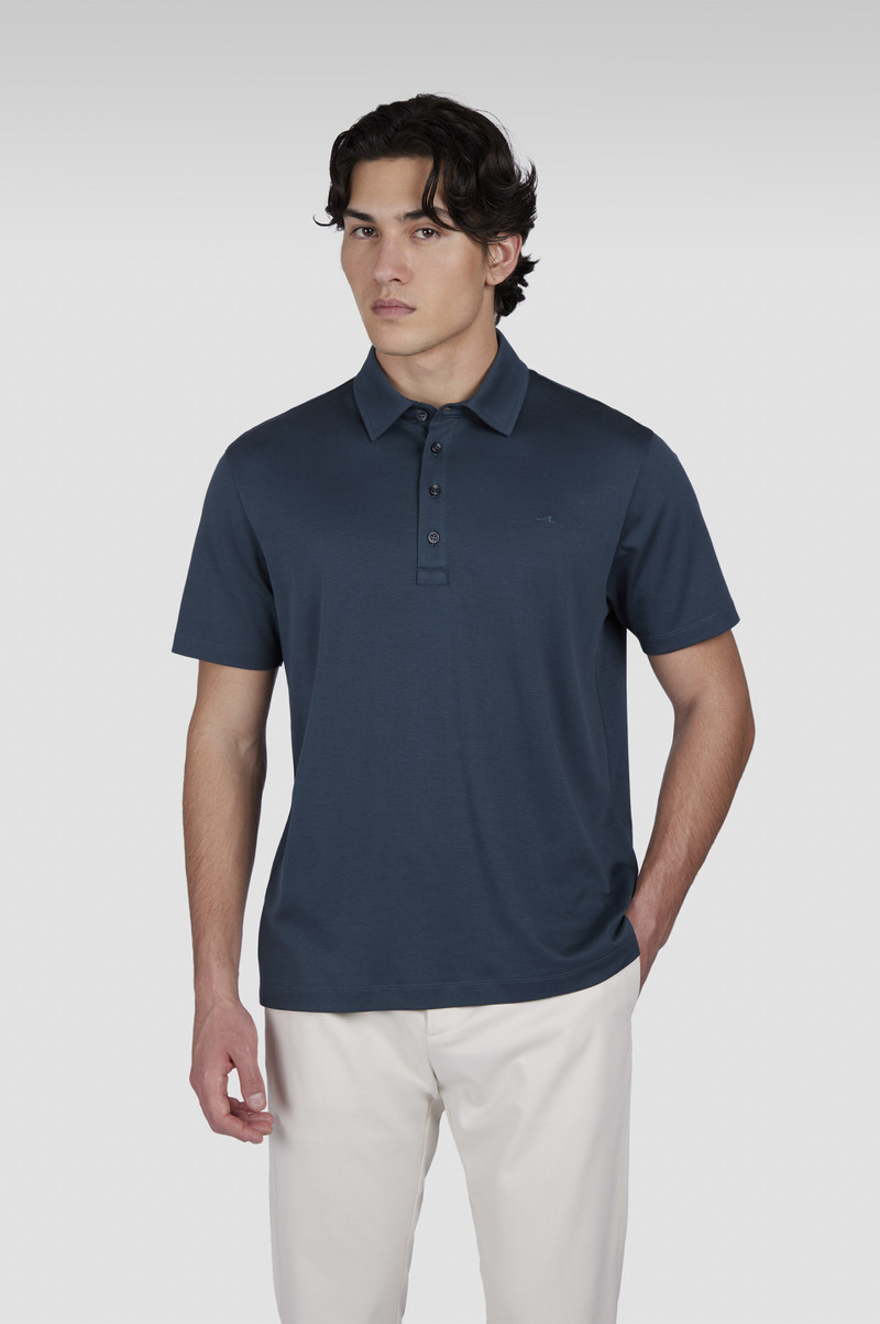 SUPIMA® COTTON JERSEY POLO SHIRT WITH SHARK FIN EMBROIDERY 6