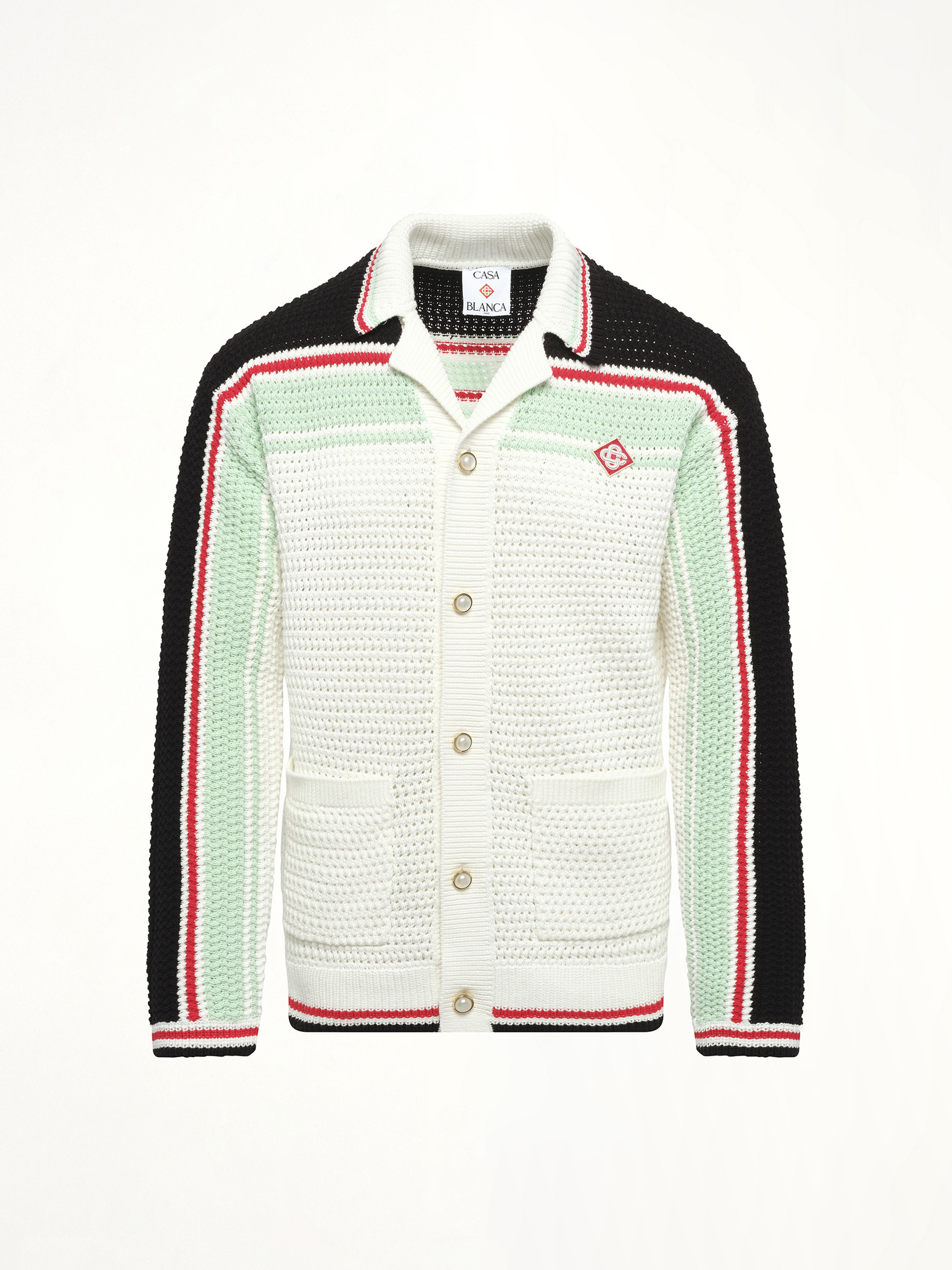 Faux Crochet Shirt in Multicolour - 2
