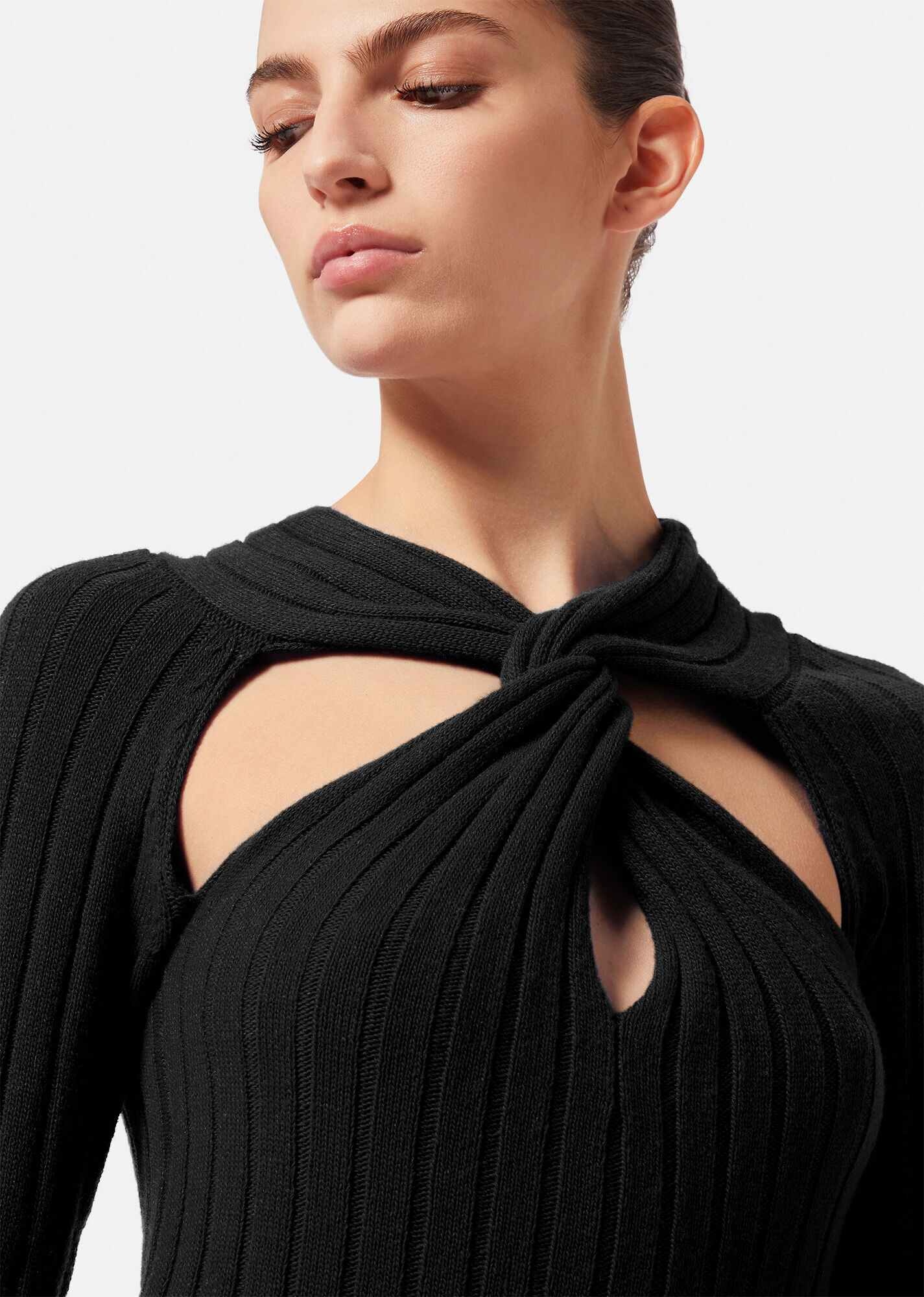 Ribbed Twisted Jumper - 5