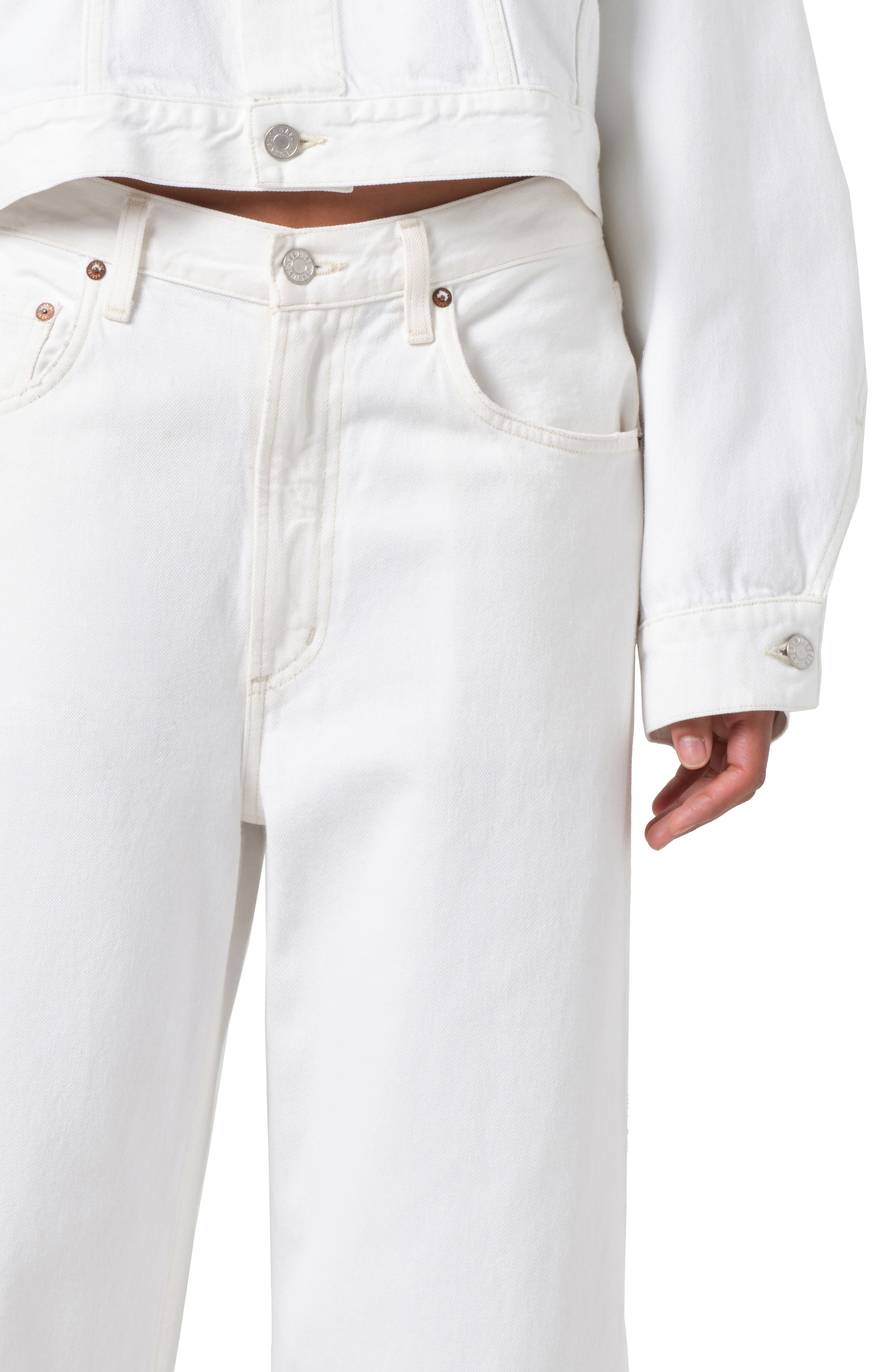 AGOLDE Low Curve Jeans in Milkshake at Nordstrom - 4