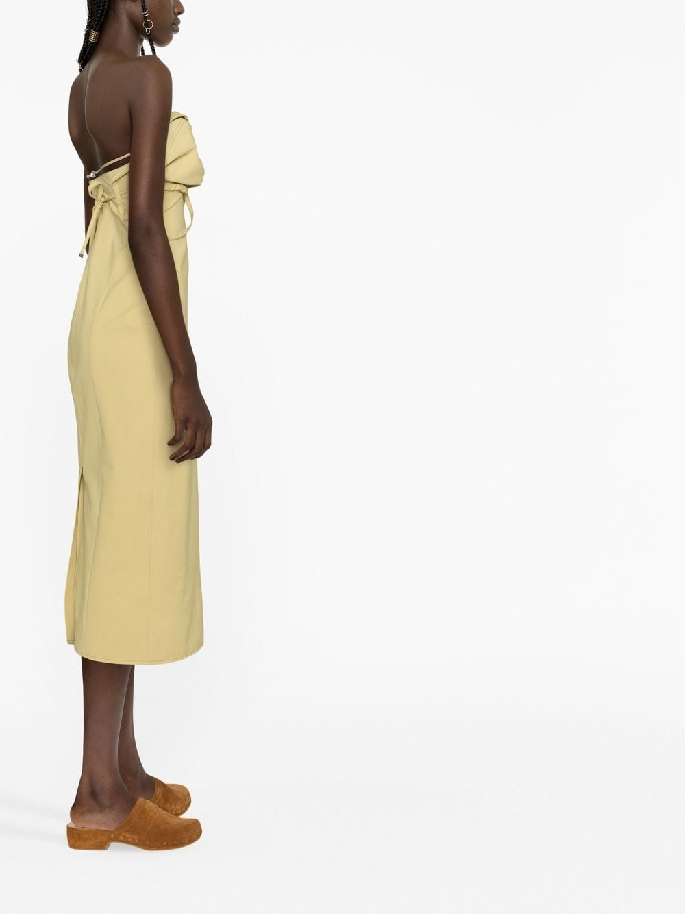 strapless cut-out dress - 3