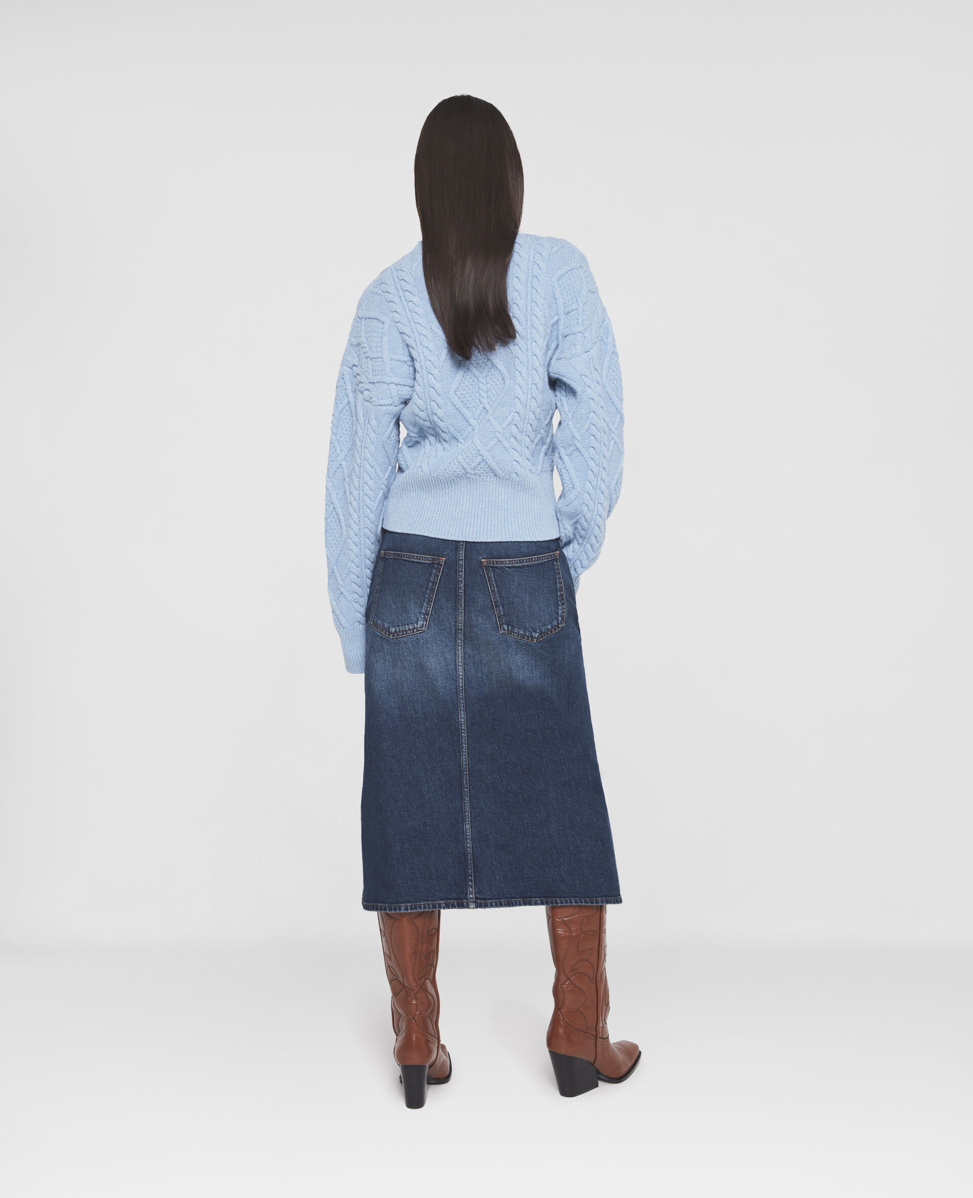 Cable Knit Wool Jumper - 3