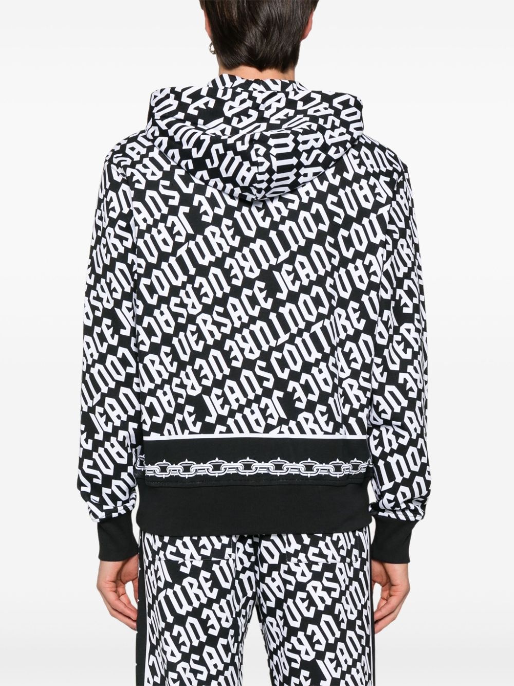 zip-up cotton hoodie - 4