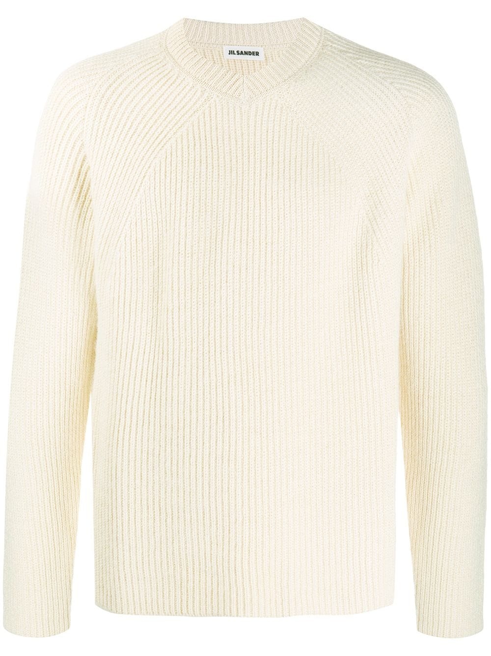 knitted crew neck jumper - 1