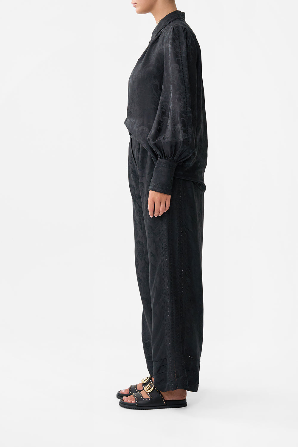 BUTTON FRONT LOUNGE PANT - 10