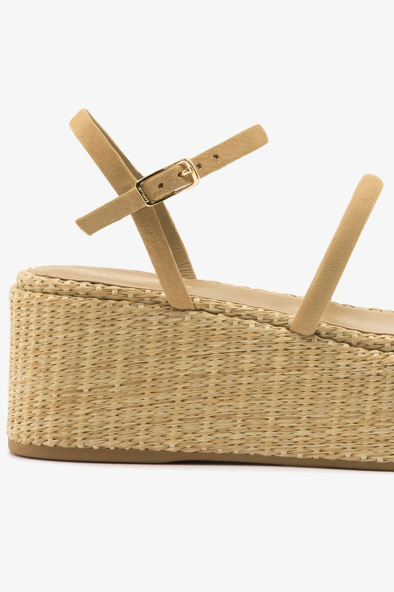Gio Flatform Peanut Suede 4