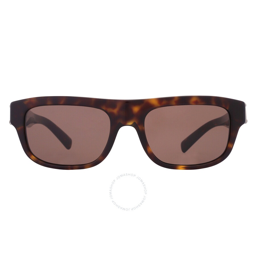 Dolce and Gabbana Dark brown Rectangular Men's Sunglasses DG4432 502/73 52 - 1