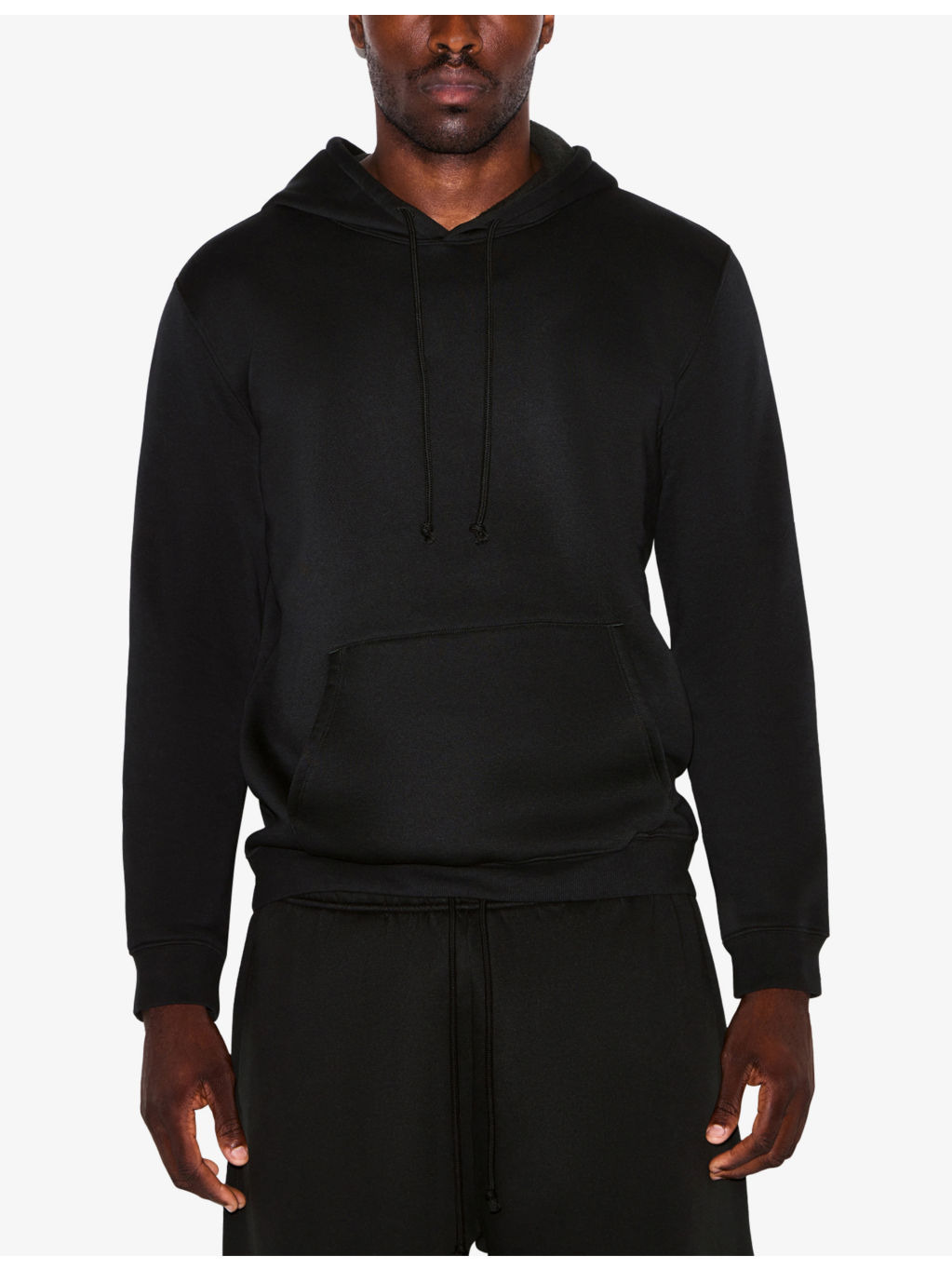 Pouch-Pocket Cotton-Blend Hoody - 3
